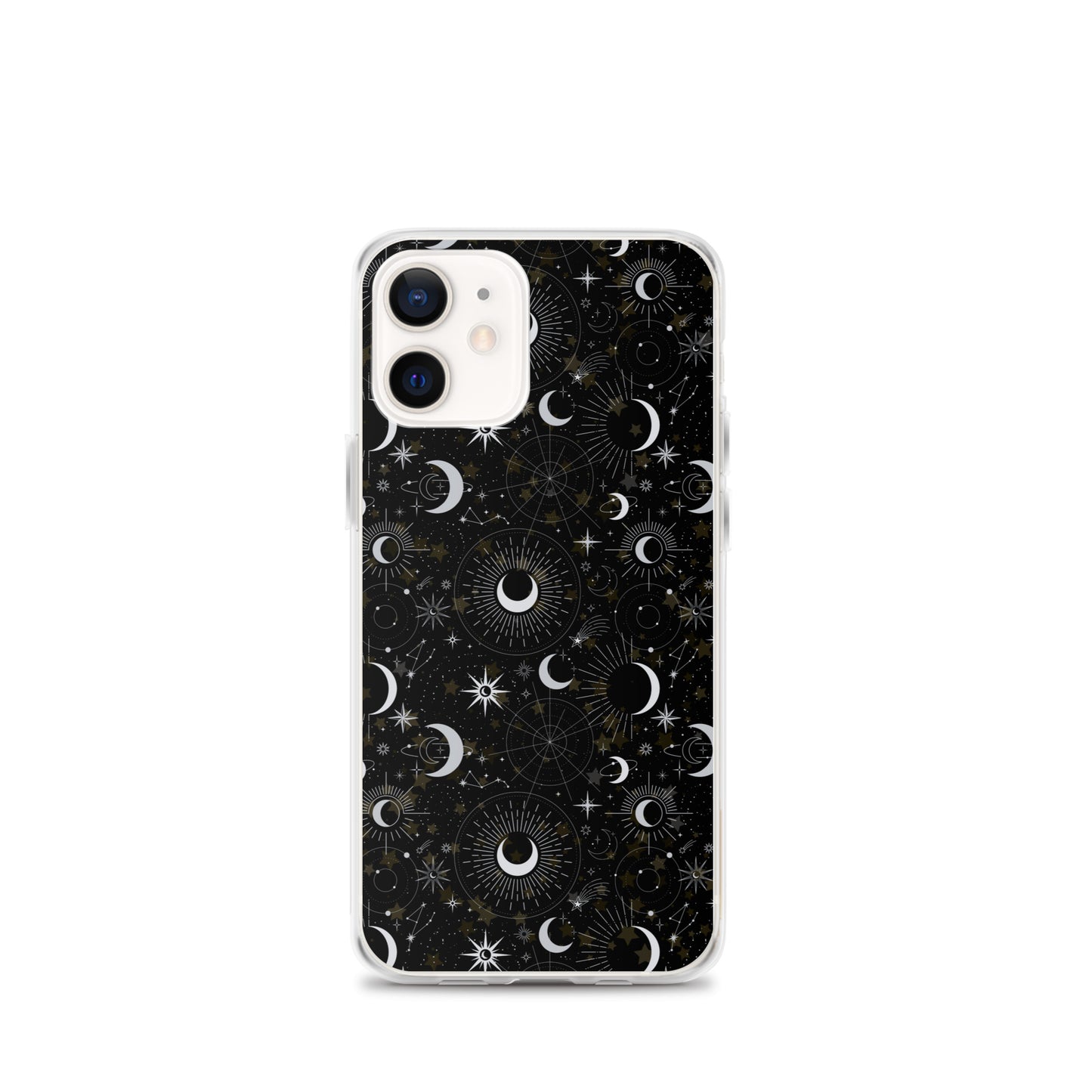 Silver Black Moon Clear Case for iPhone®