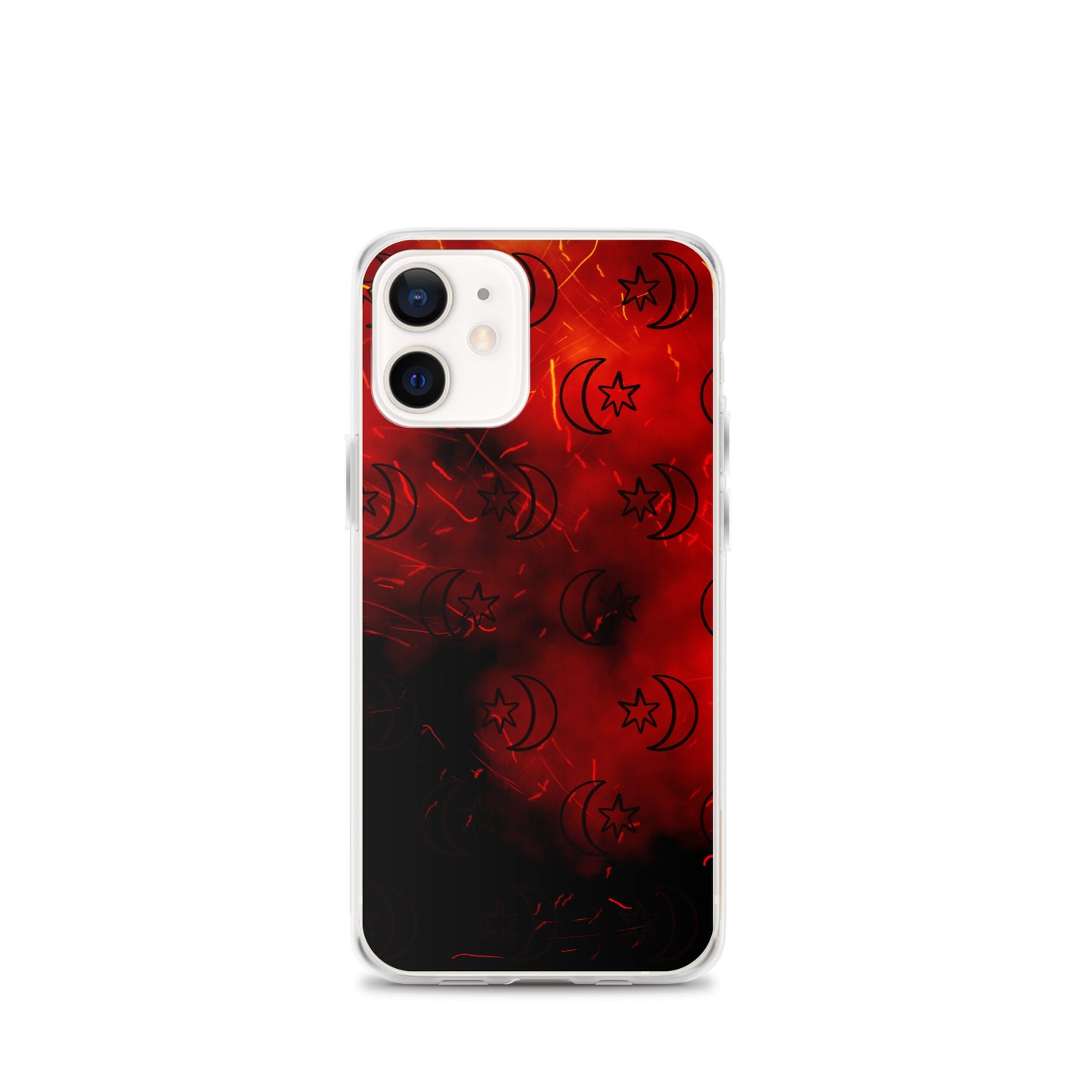 Red Moon Star Clear Case for iPhone®