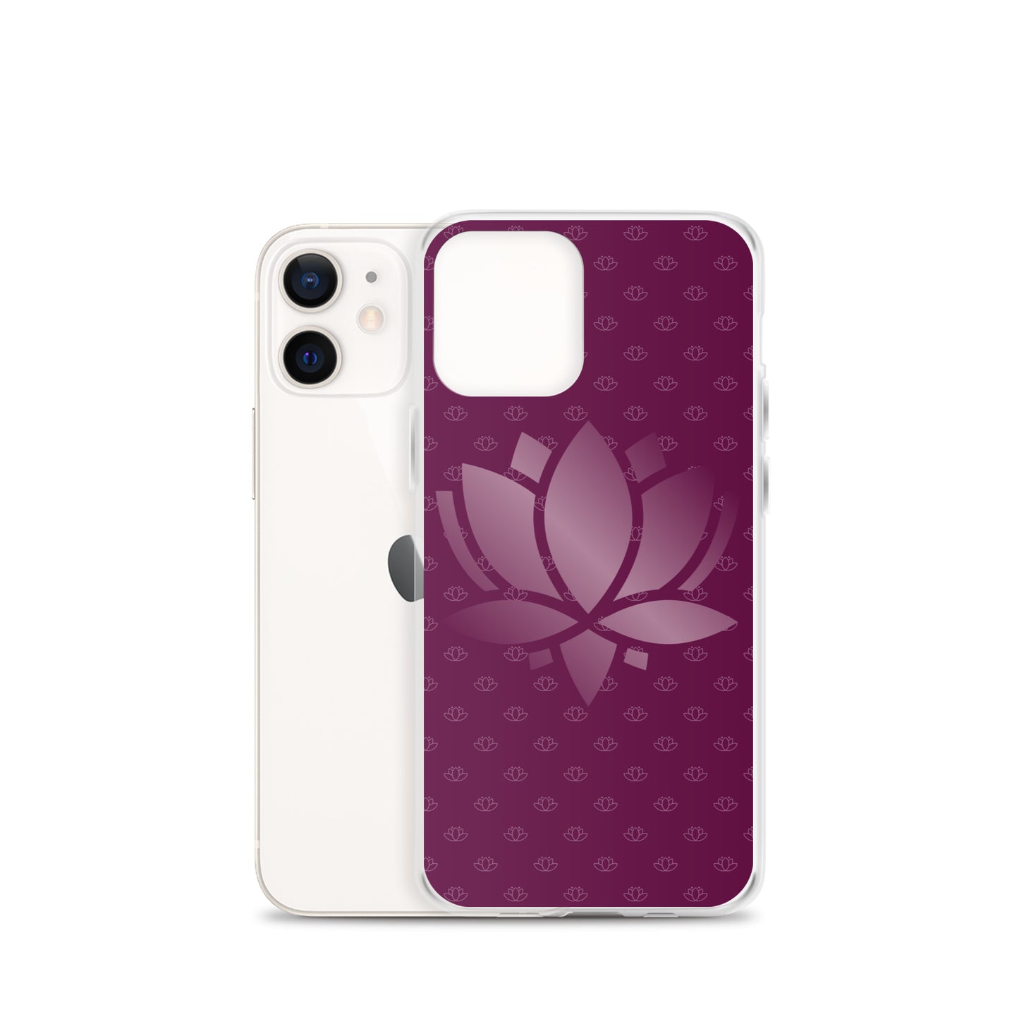 Lotus Flower Purple Power Clear Case for iPhone®