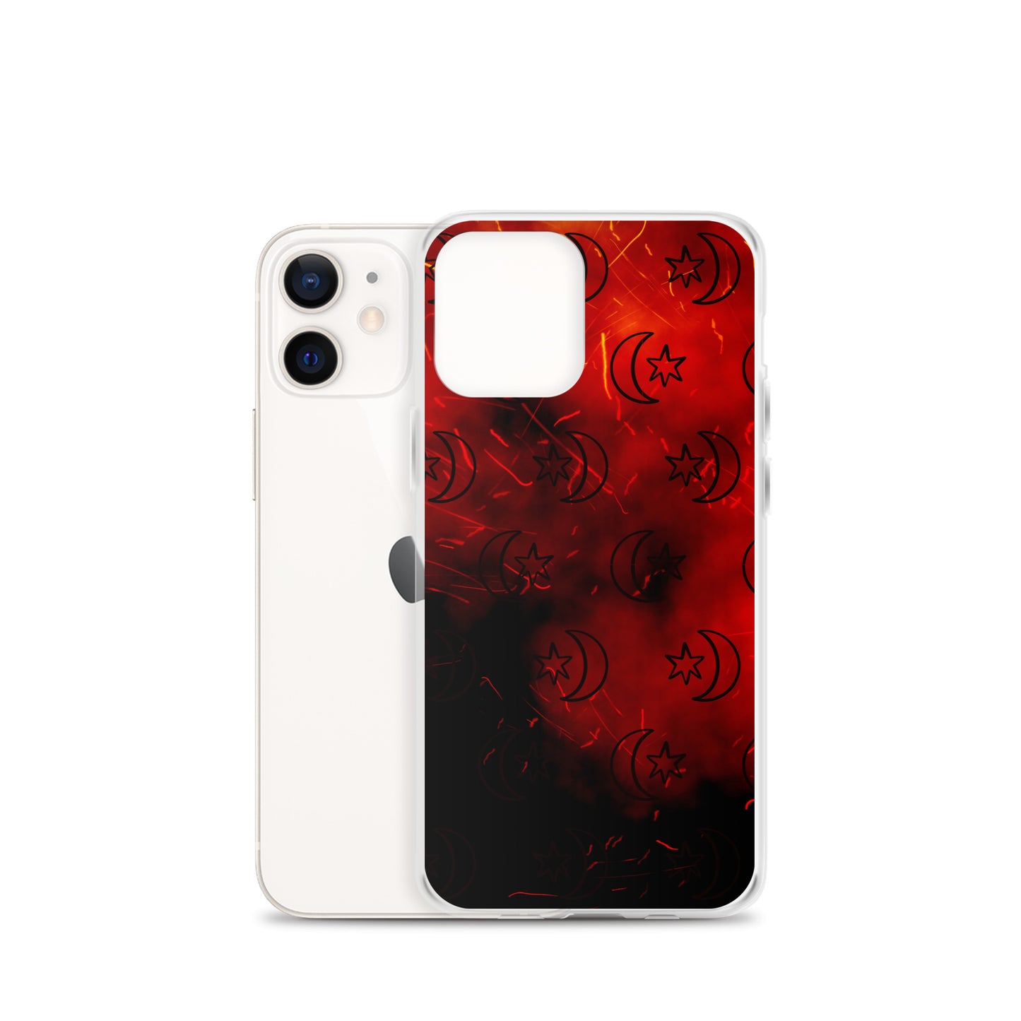 Red Moon Star Clear Case for iPhone®