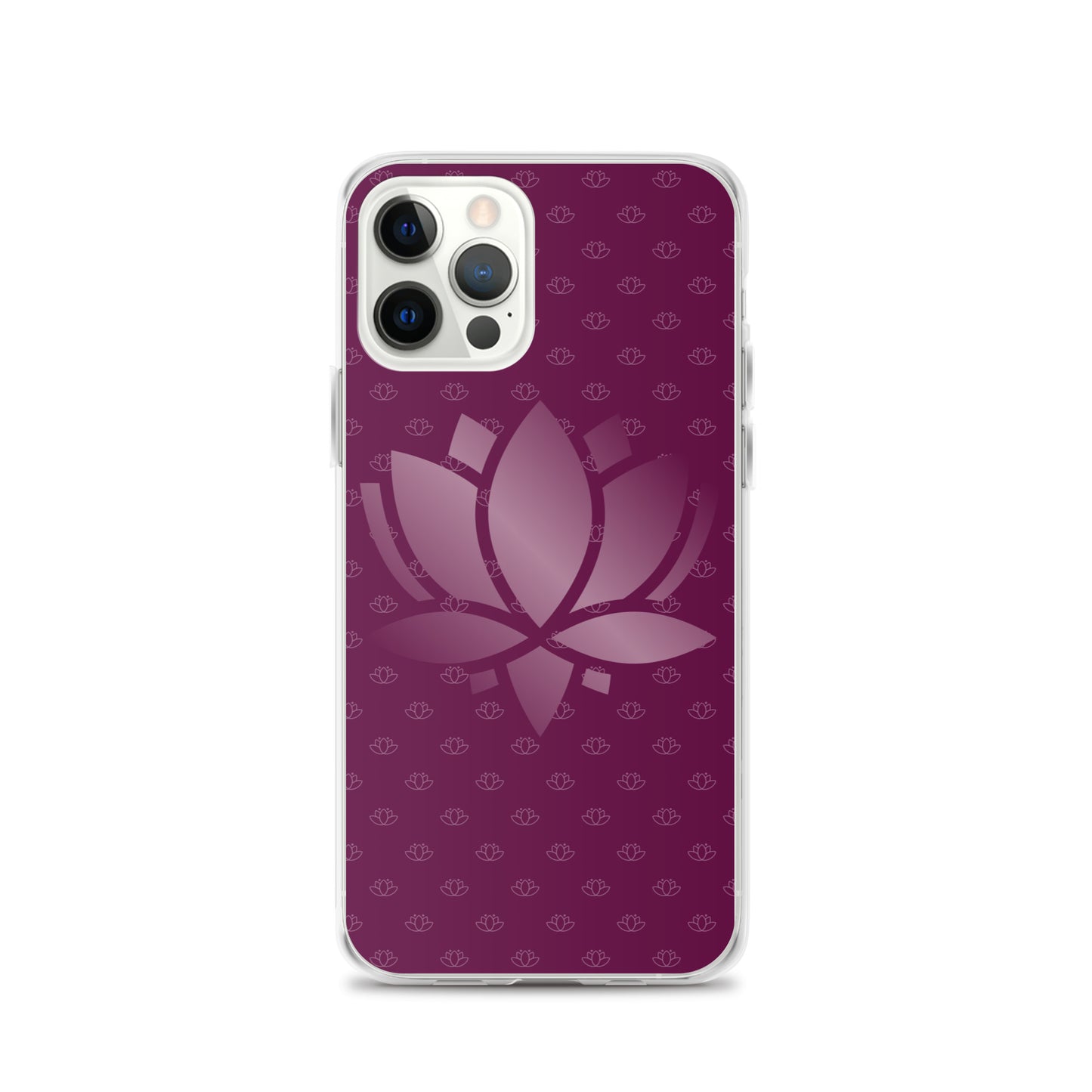 Lotus Flower Purple Power Clear Case for iPhone®