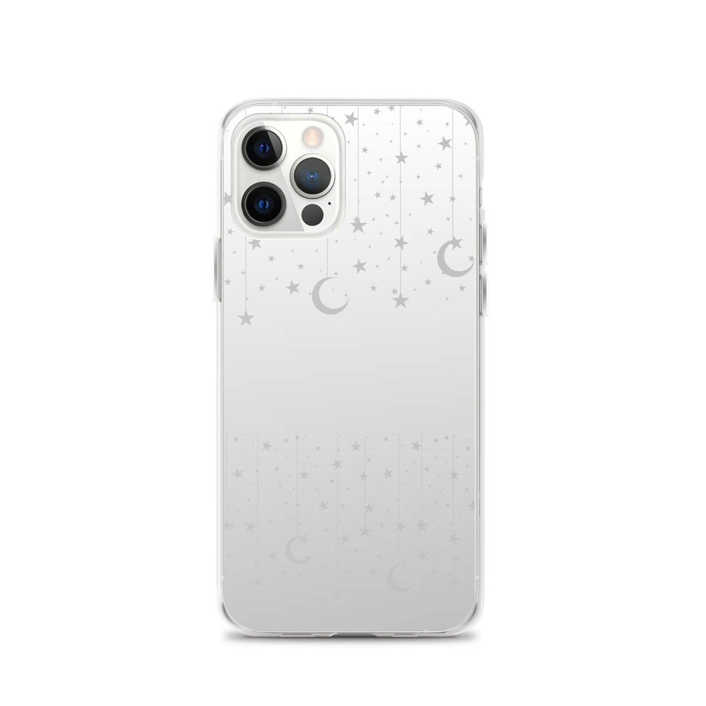 Silver Grey Moon Star Clear Case for iPhone®