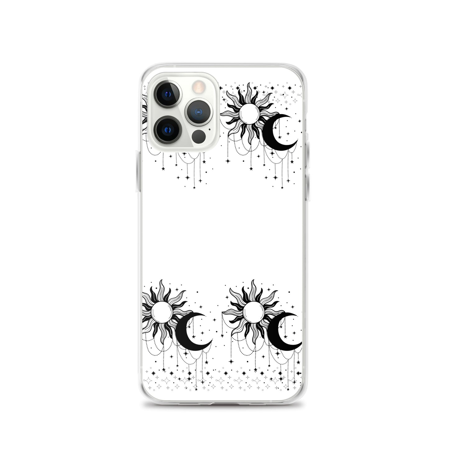 Black White Sun Moon Clear Case for iPhone®