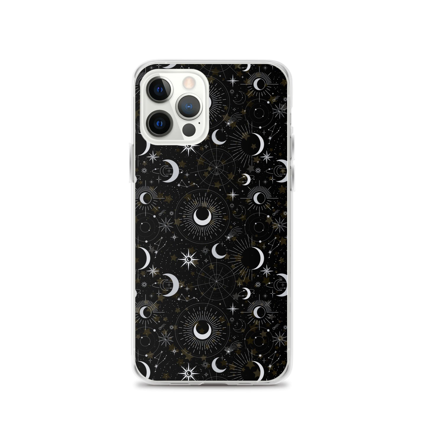 Silver Black Moon Clear Case for iPhone®