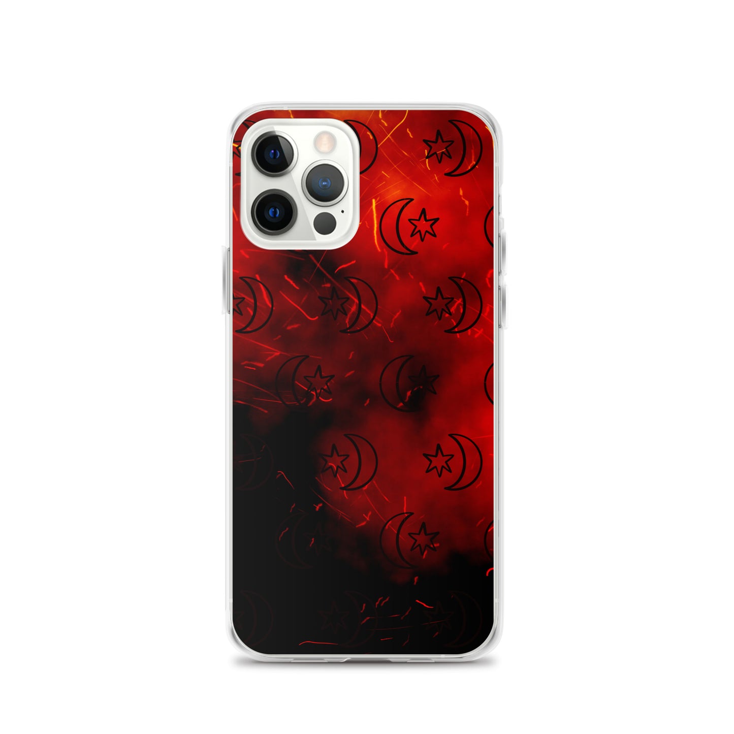 Red Moon Star Clear Case for iPhone®