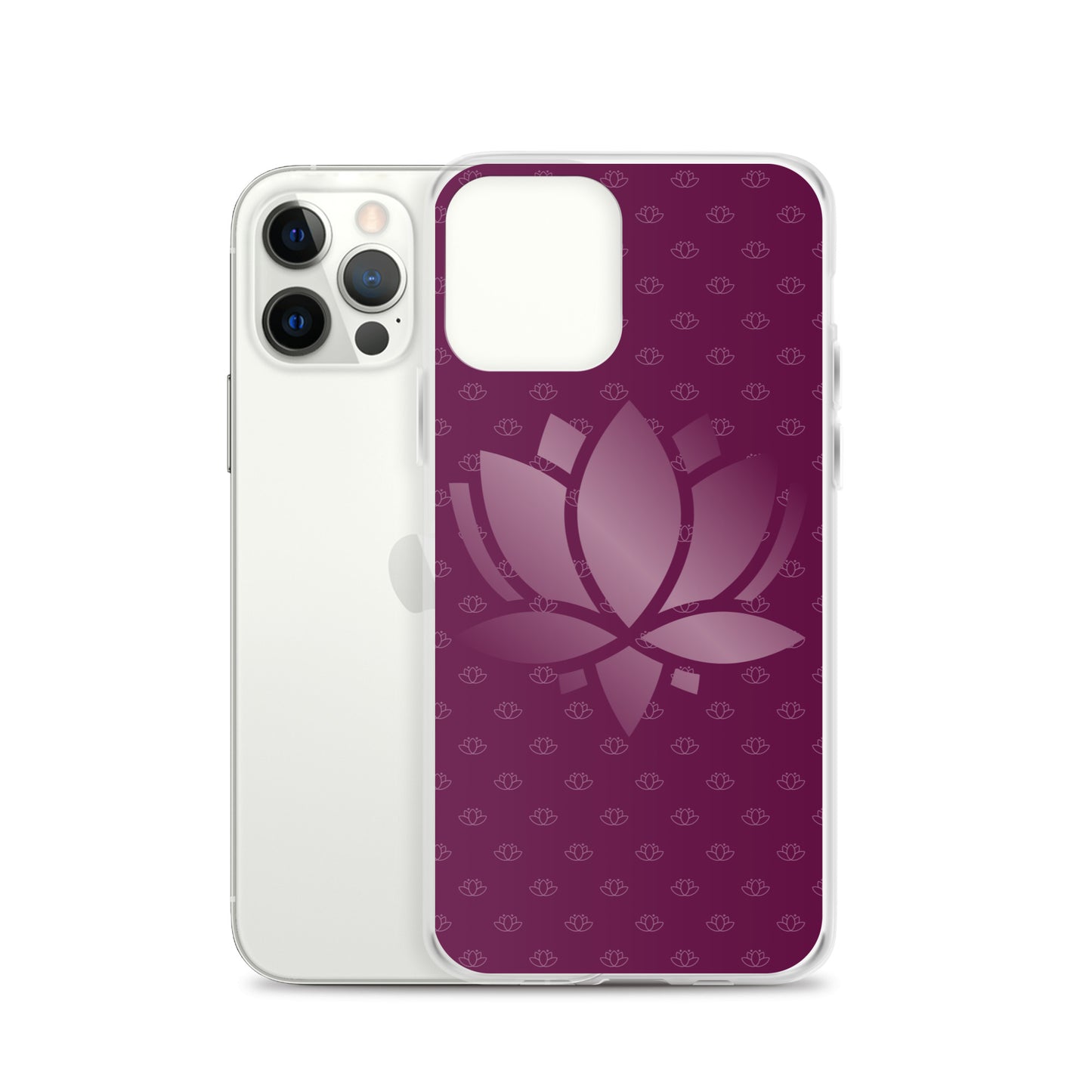 Lotus Flower Purple Power Clear Case for iPhone®