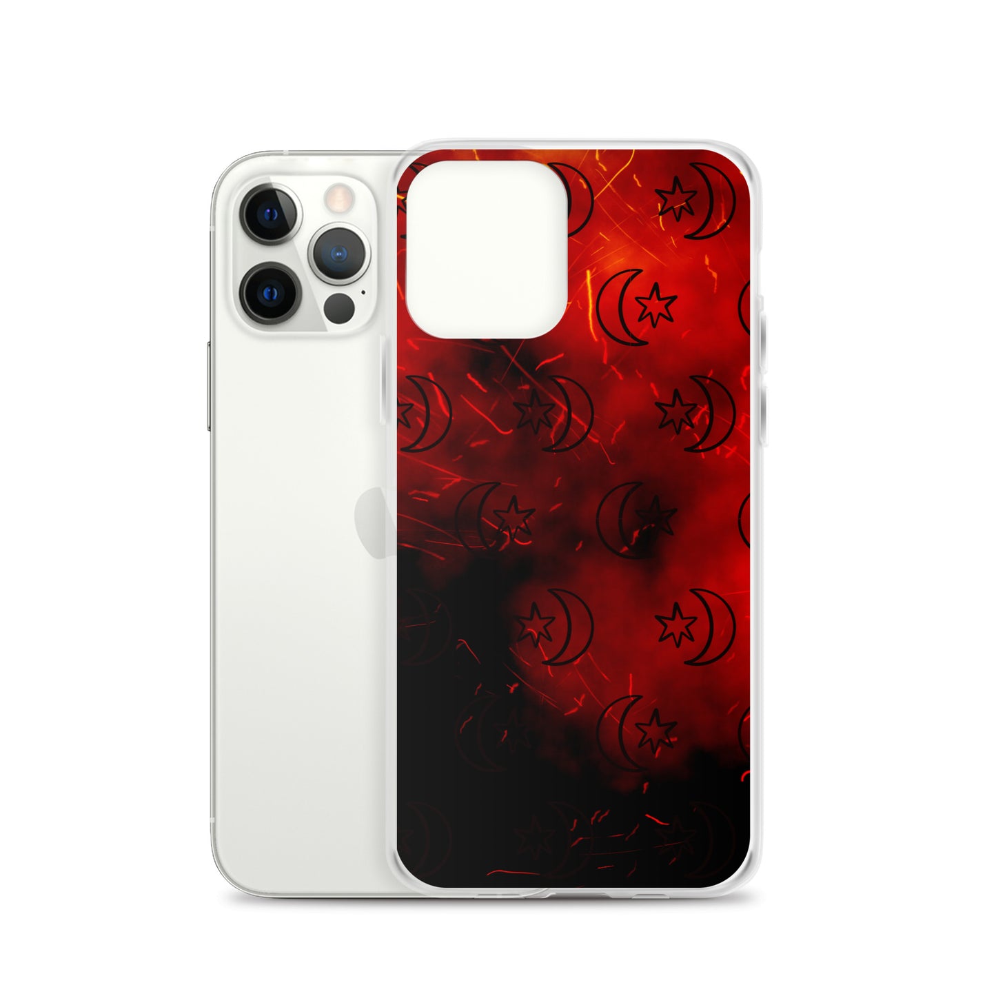 Red Moon Star Clear Case for iPhone®