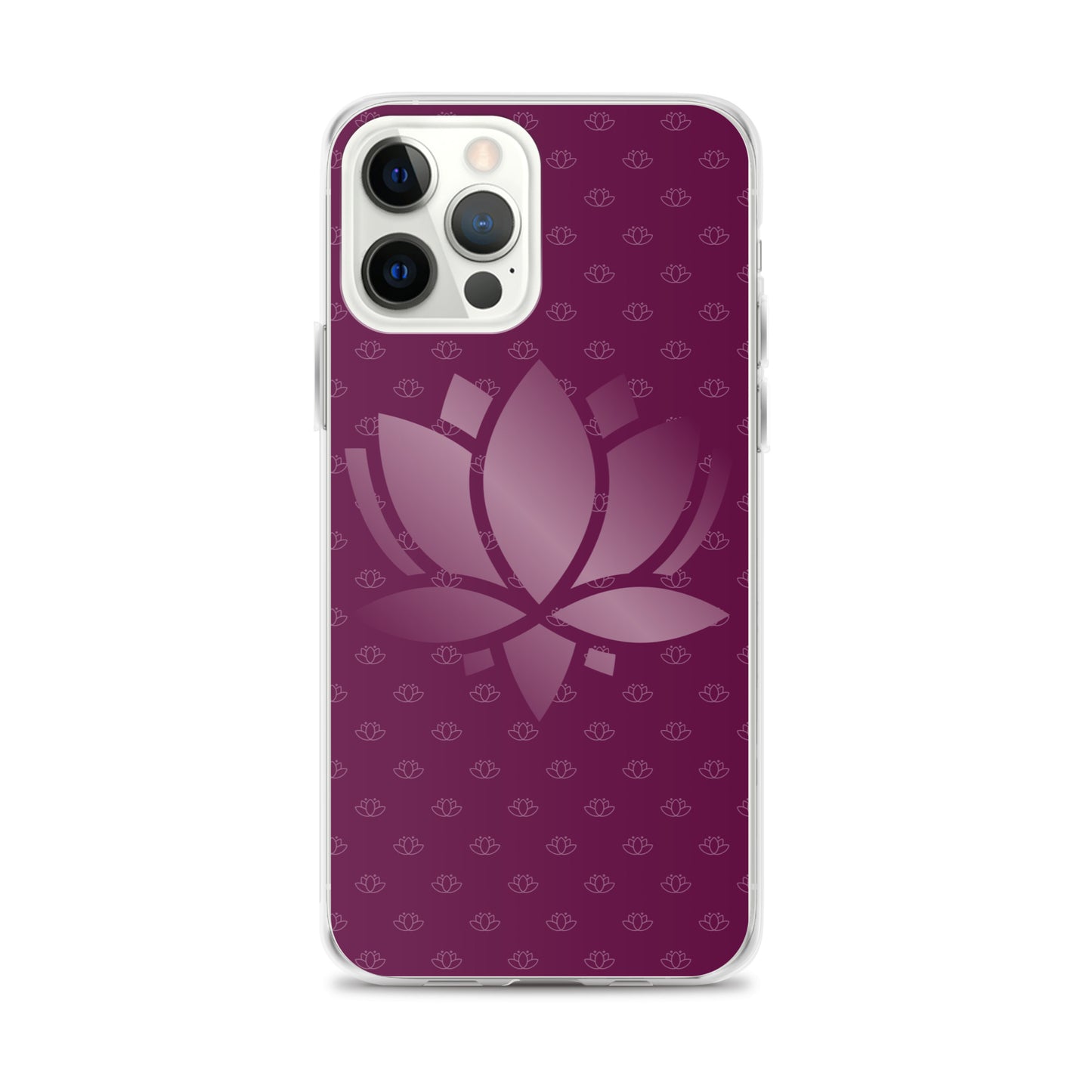 Lotus Flower Purple Power Clear Case for iPhone®