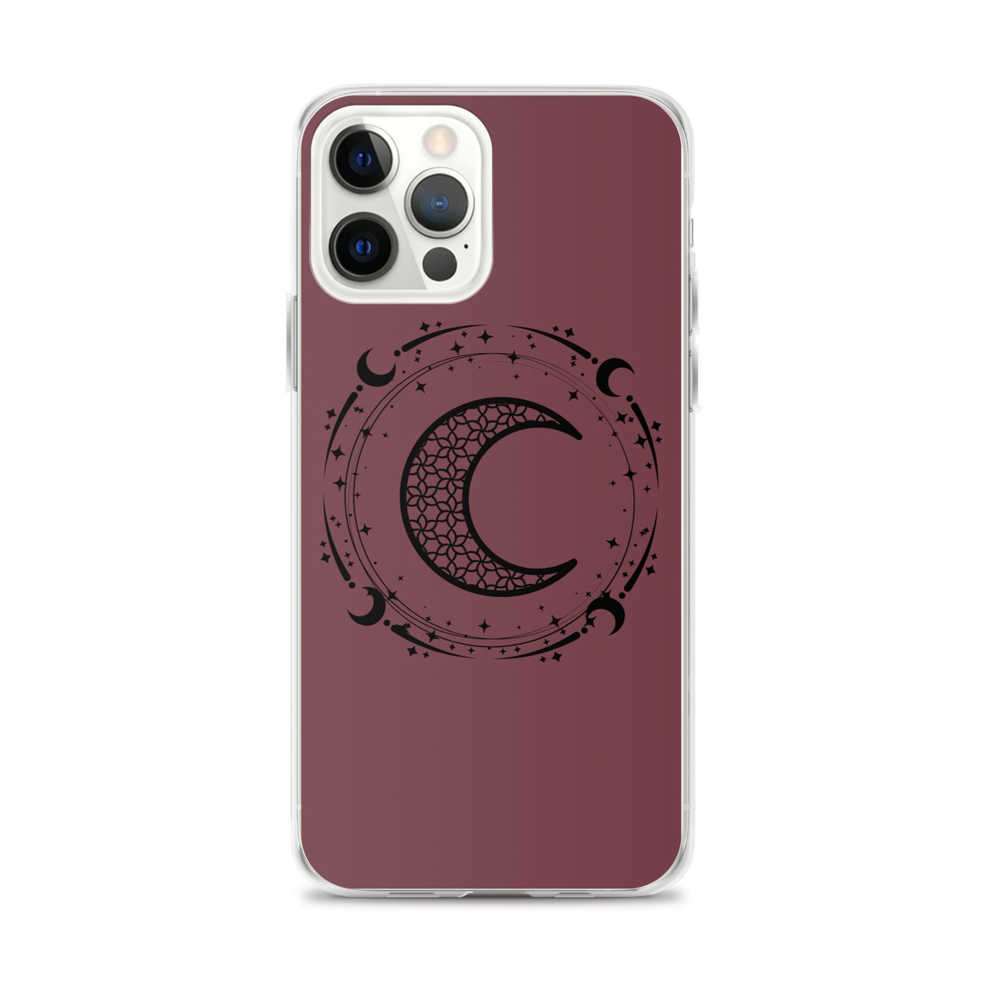 Moon Star Circle Purple Peace Clear Case for iPhone®