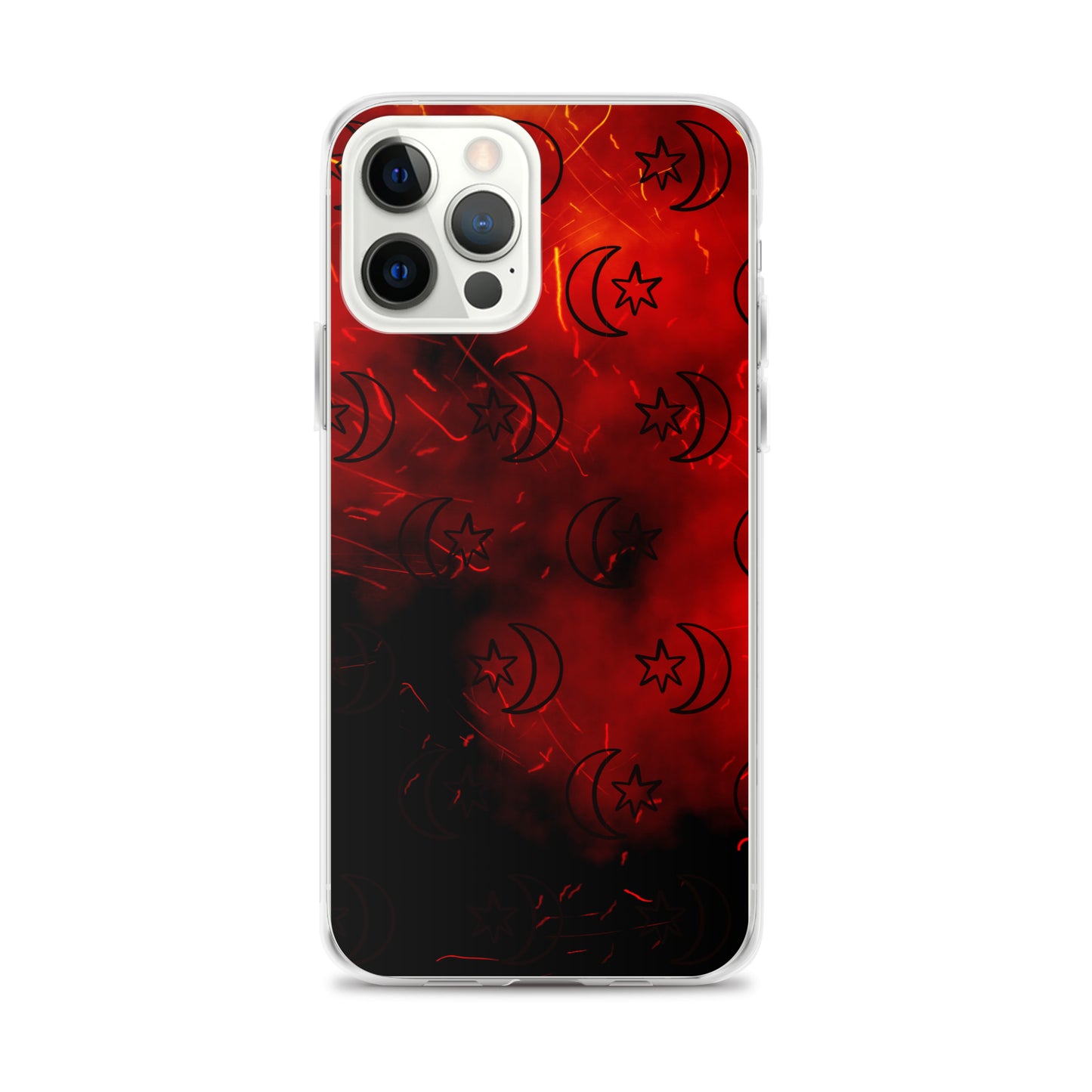 Red Moon Star Clear Case for iPhone®