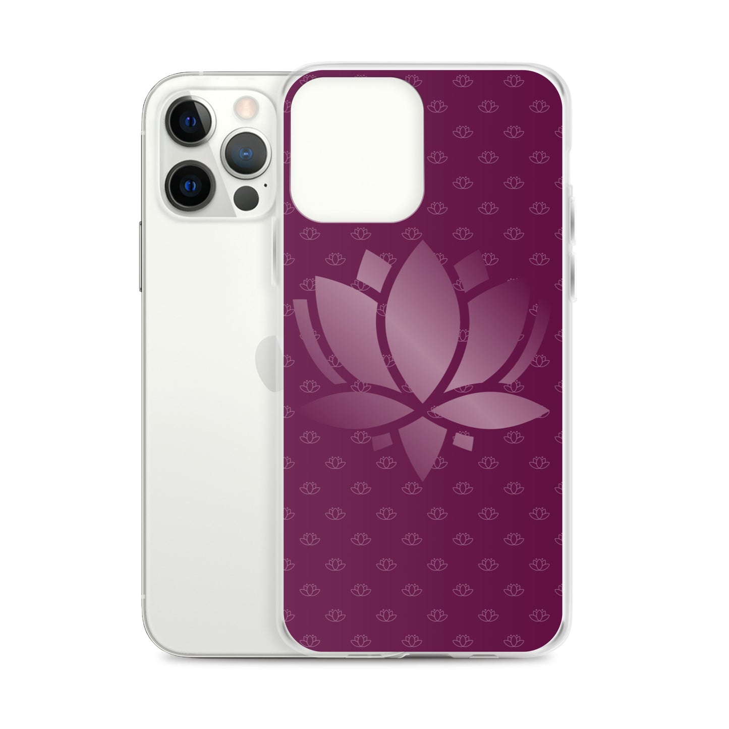 Lotus Flower Purple Power Clear Case for iPhone®