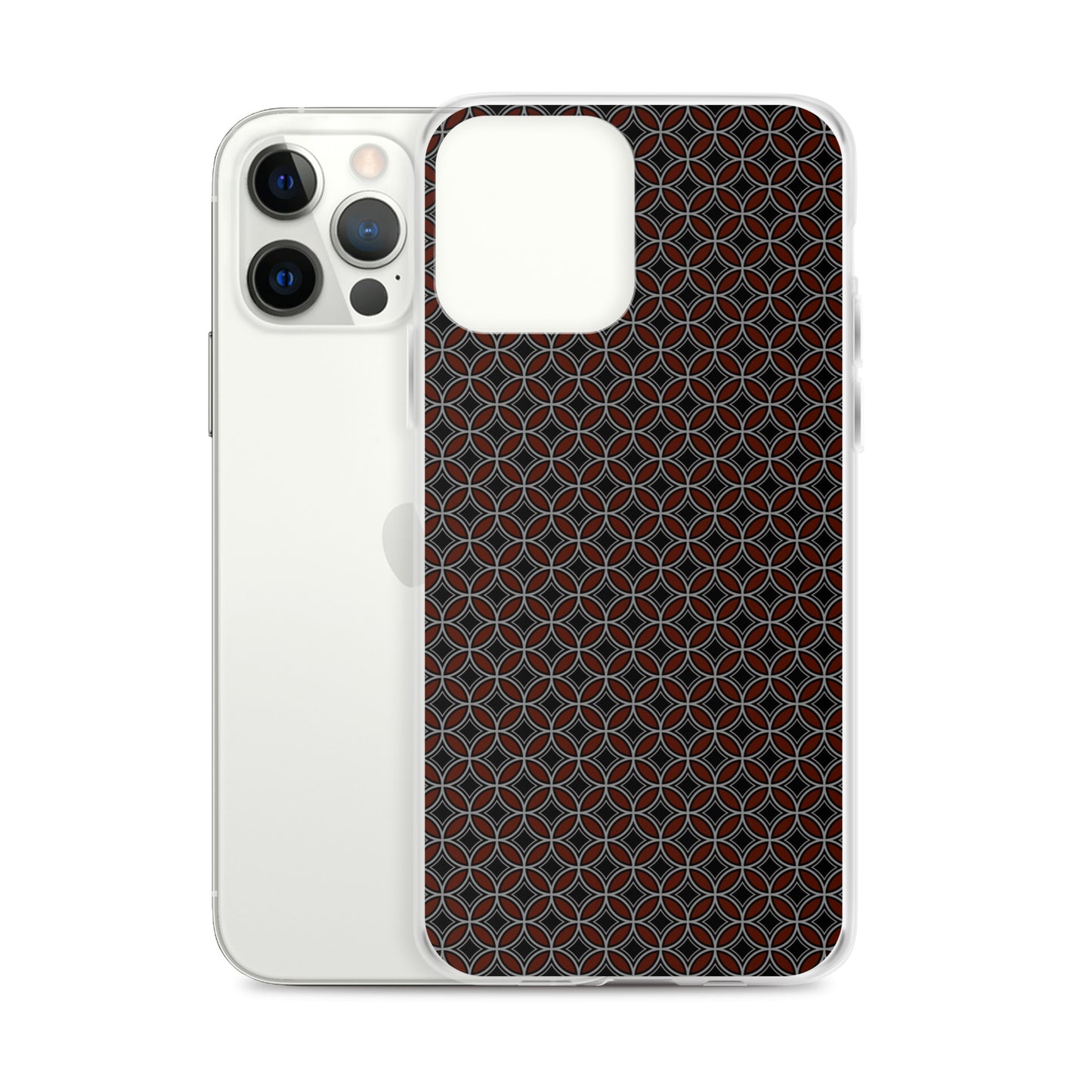 Flower of Life Black Clear Case for iPhone®