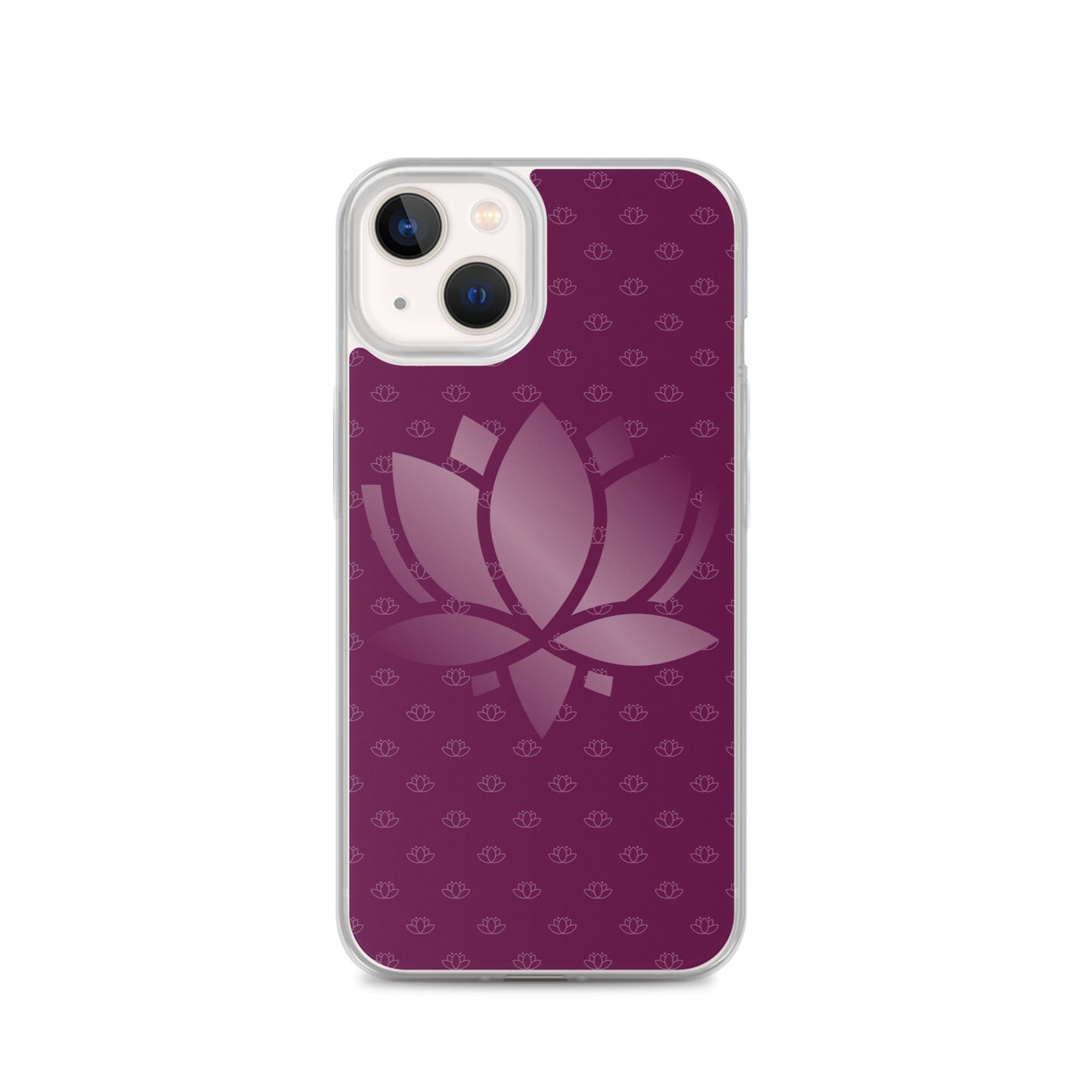 Lotus Flower Purple Power Clear Case for iPhone®