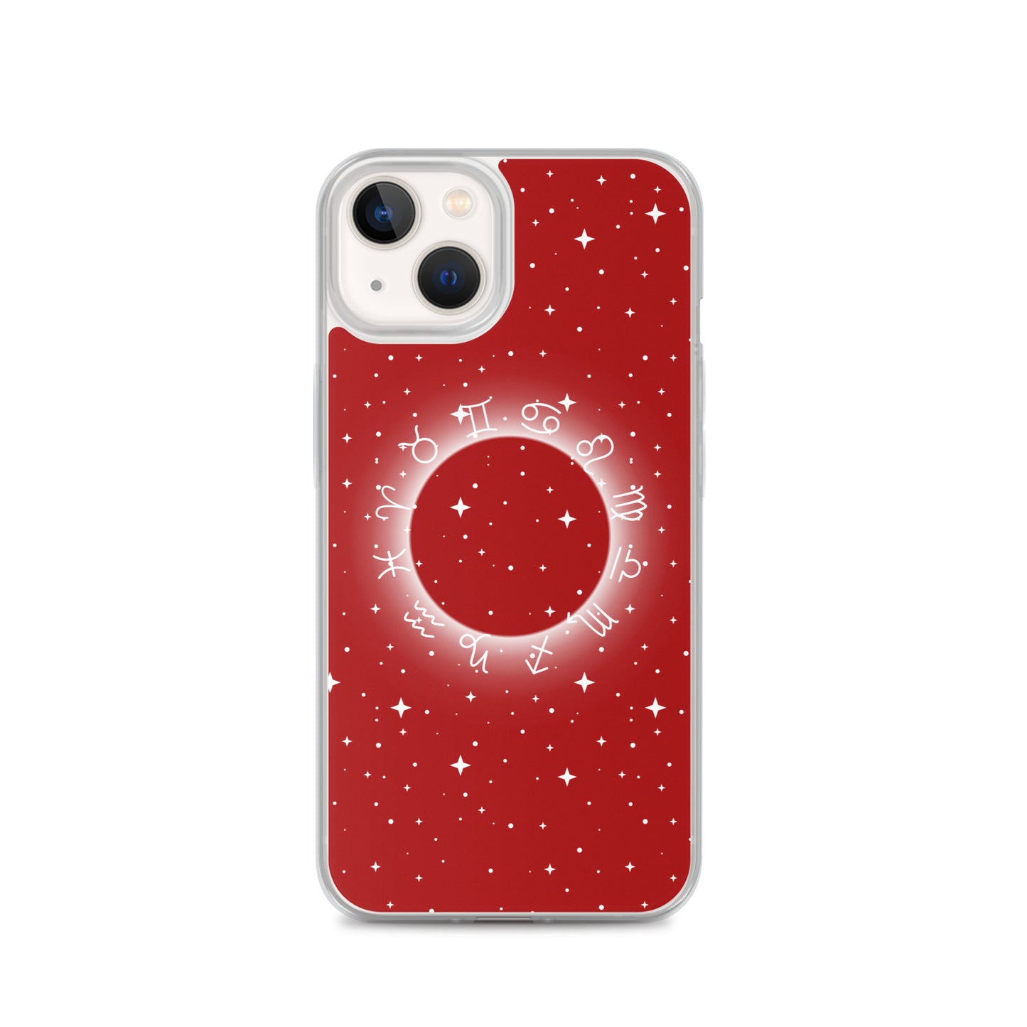 Star Zodiac Fire Red Clear Case for iPhone®