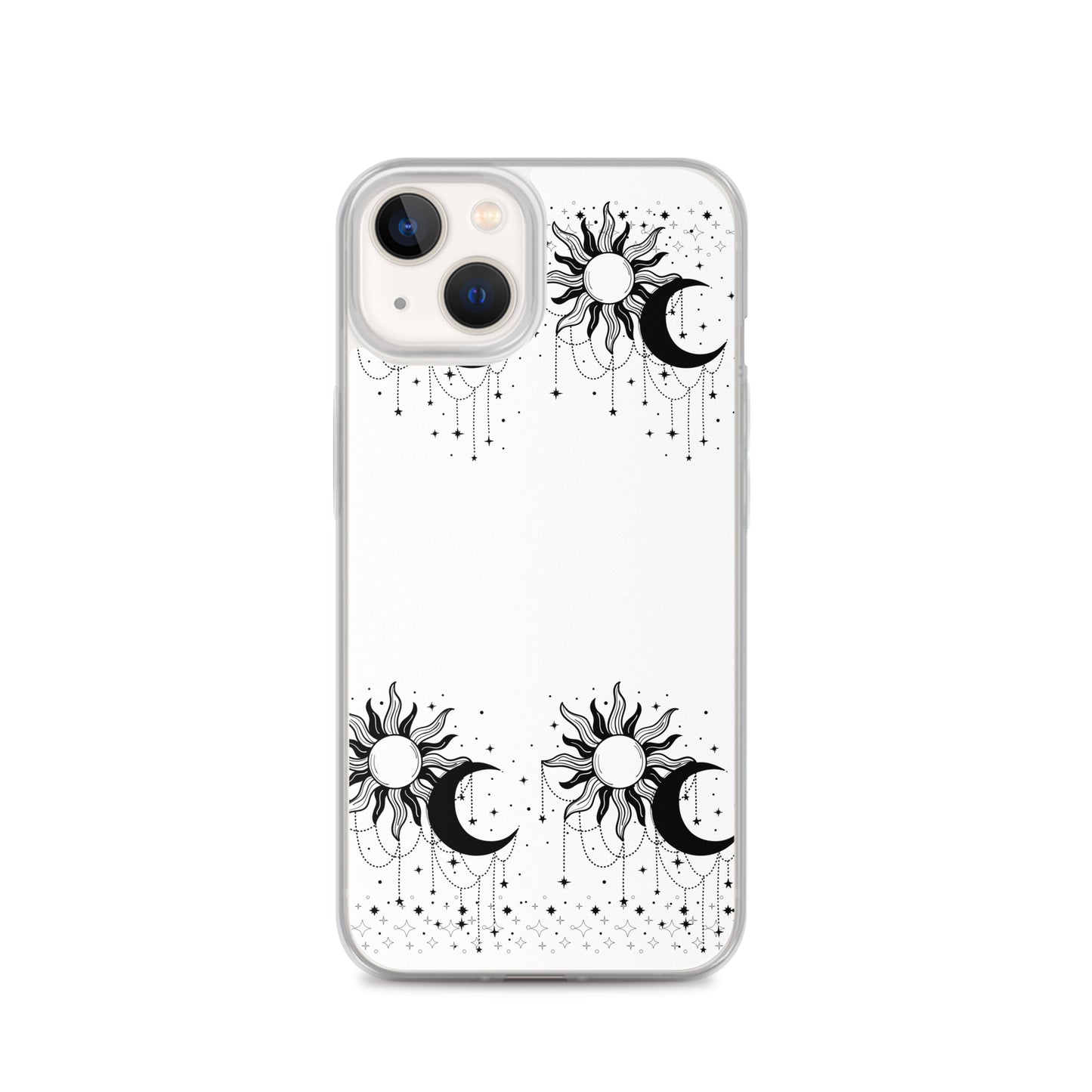 Black White Sun Moon Clear Case for iPhone®