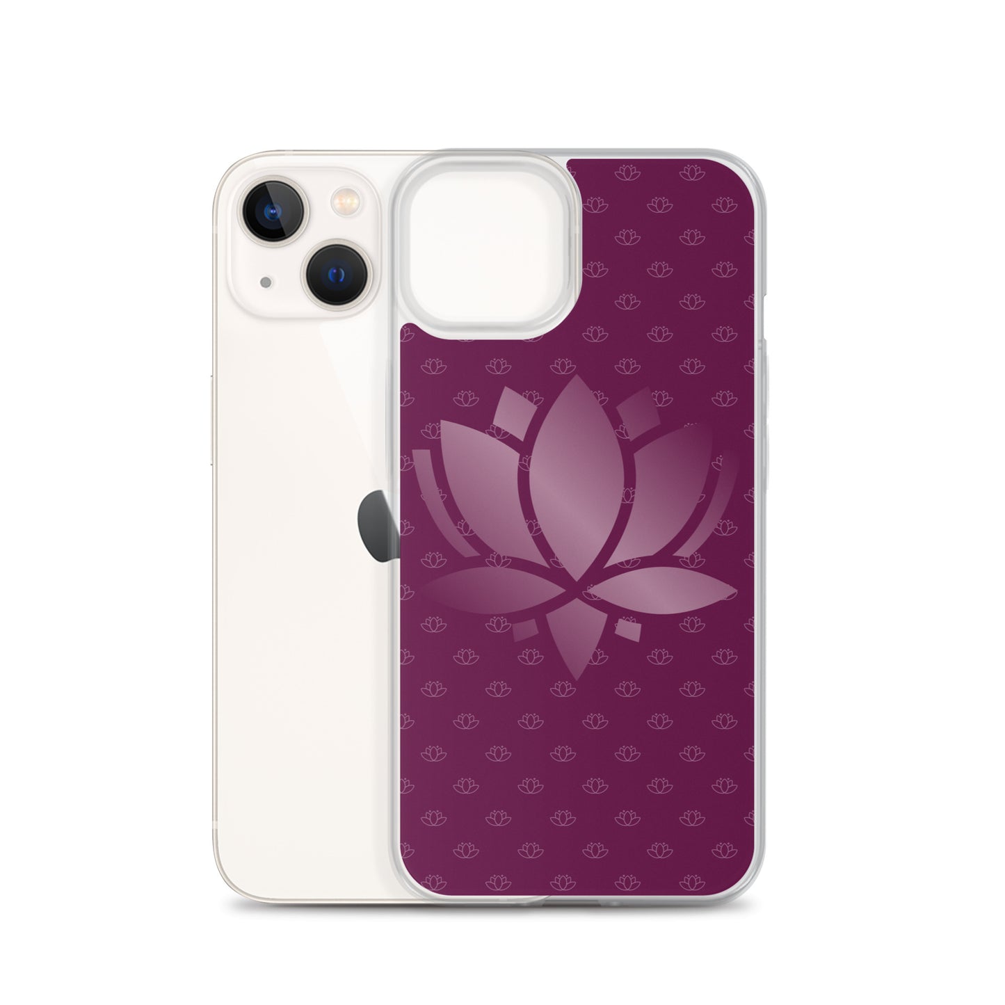 Lotus Flower Purple Power Clear Case for iPhone®