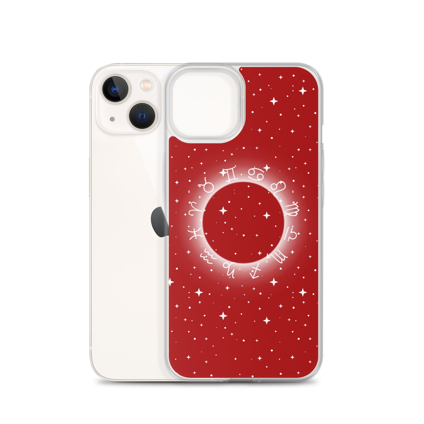 Star Zodiac Fire Red Clear Case for iPhone®