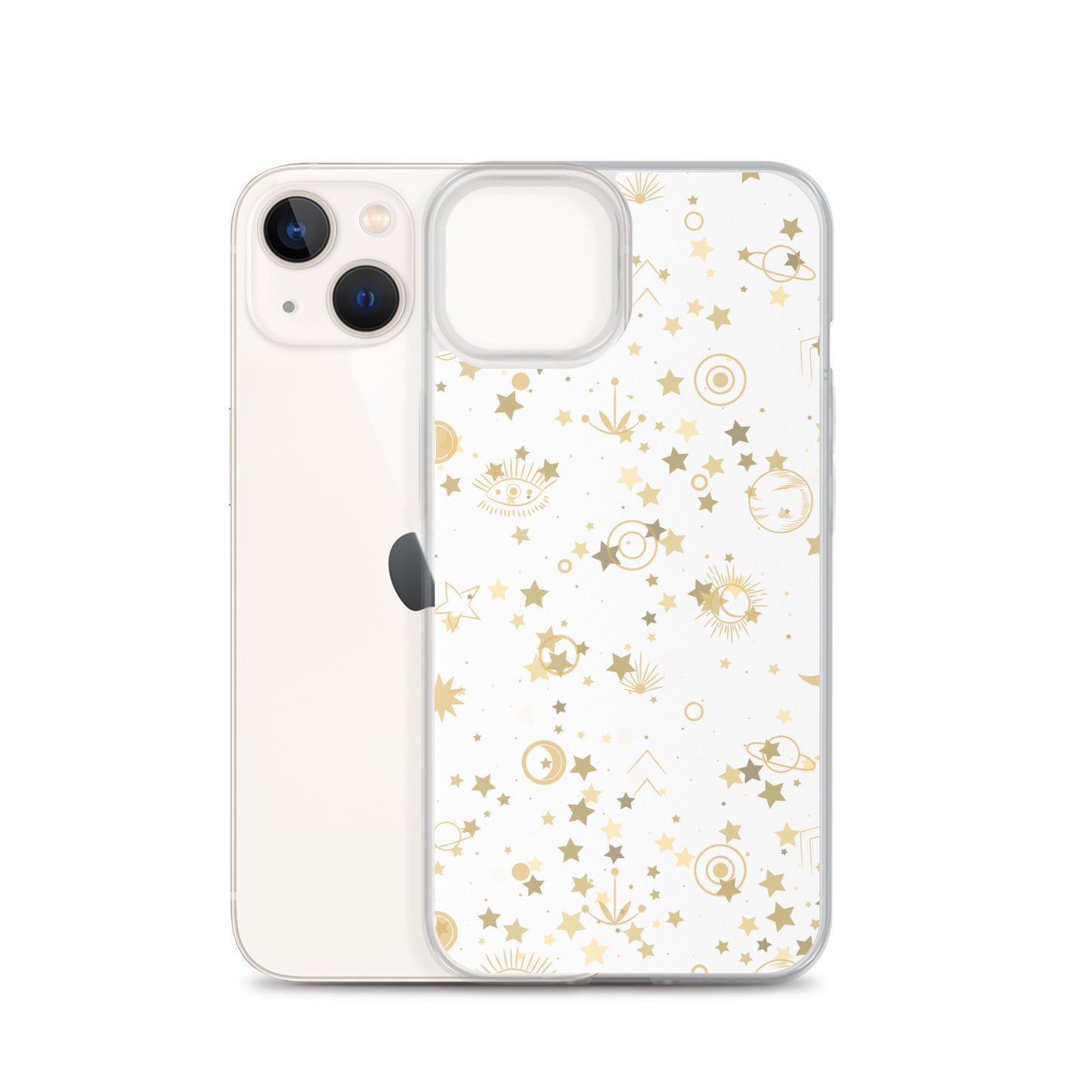 Golden Star Galaxy Clear Case for iPhone®