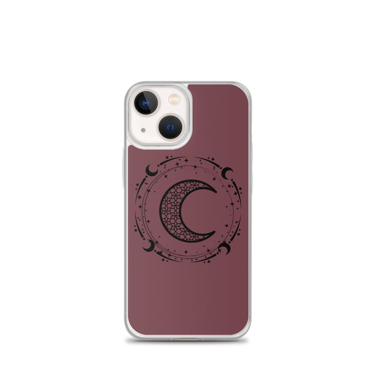 Moon Star Circle Purple Peace Clear Case for iPhone®