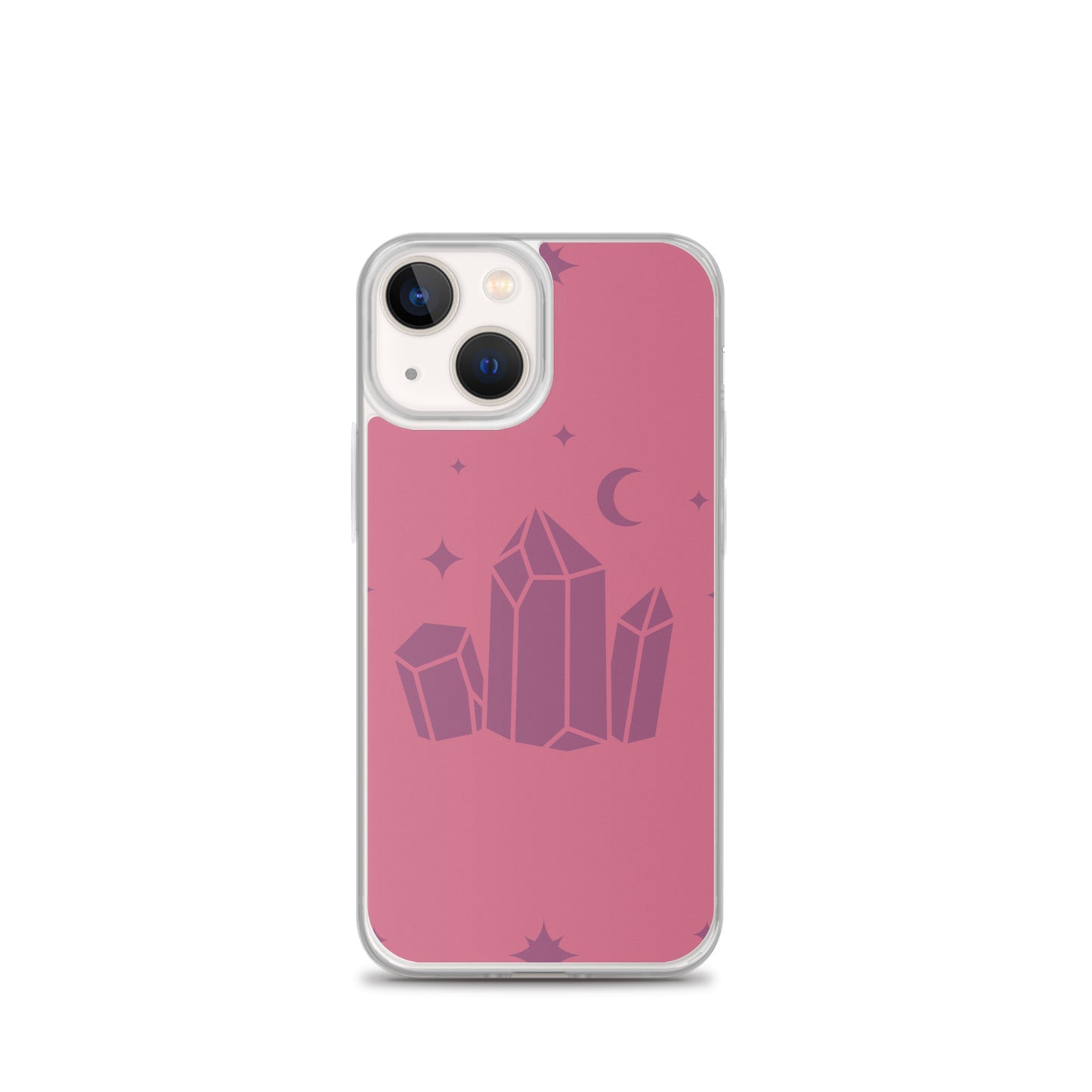 Crystal Star Romantic Pink Clear Case for iPhone®