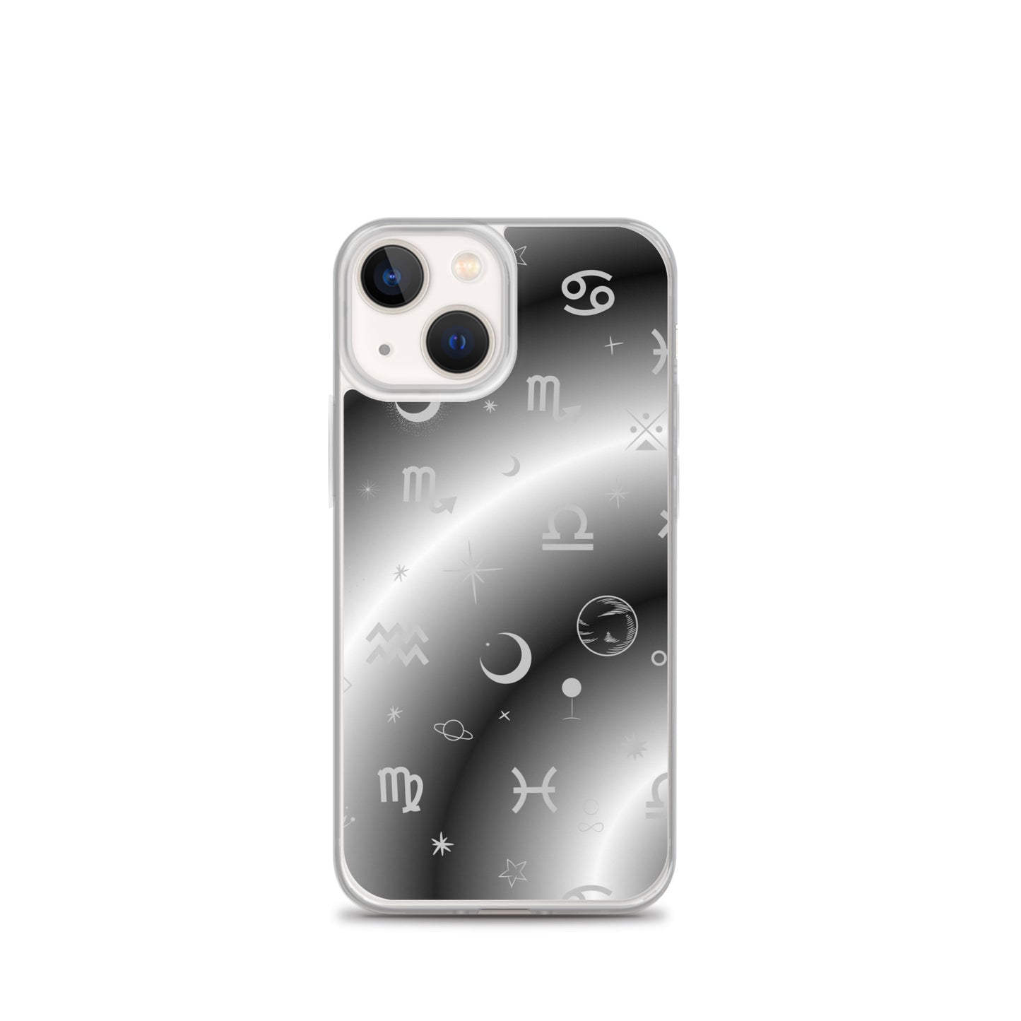 Black White Zodiac Clear Case for iPhone®