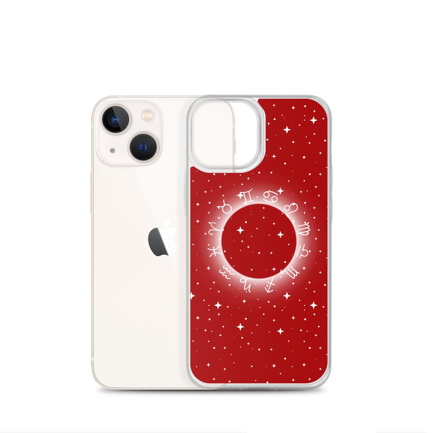 Star Zodiac Fire Red Clear Case for iPhone®