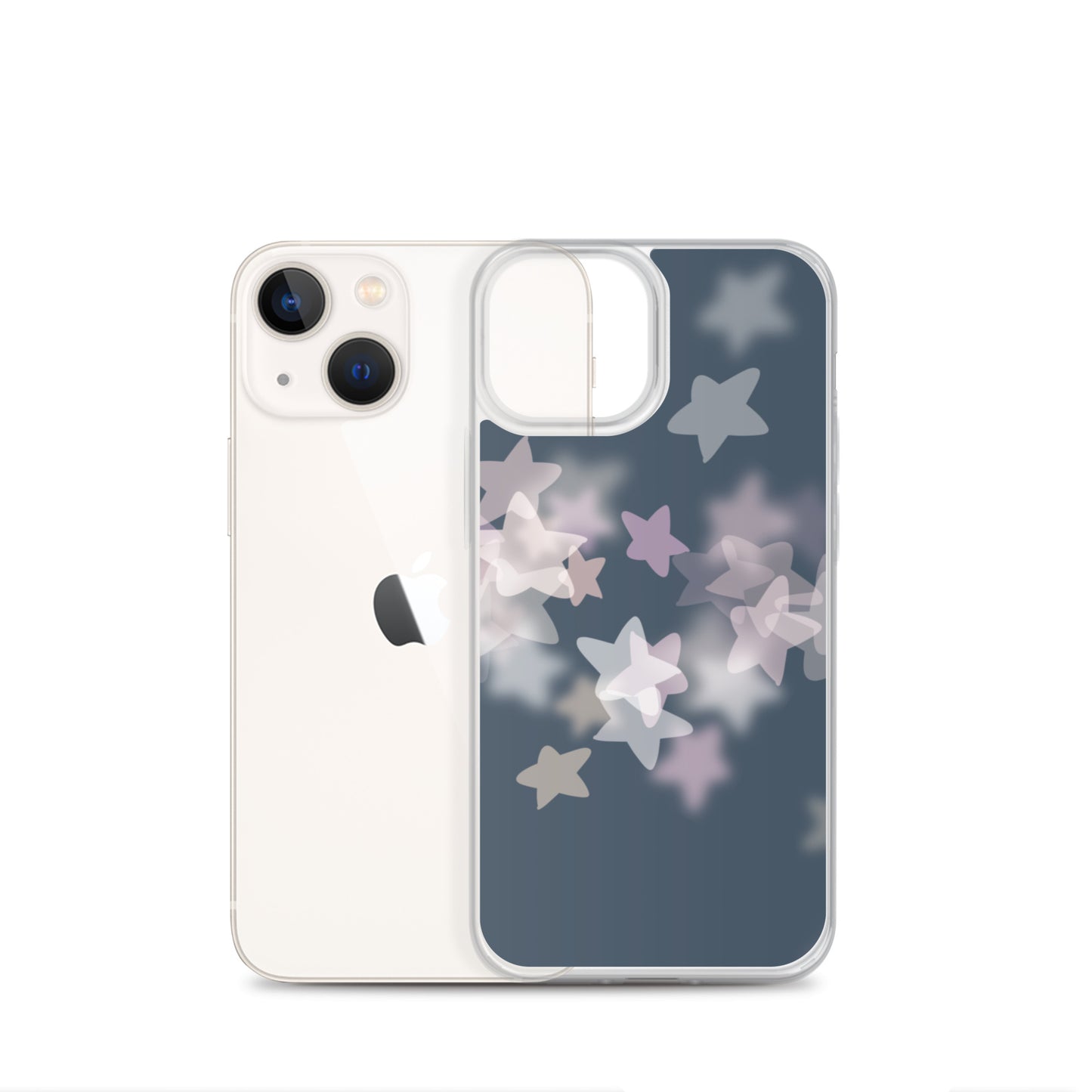 Star Mist Fall Blue Clear Case for iPhone®