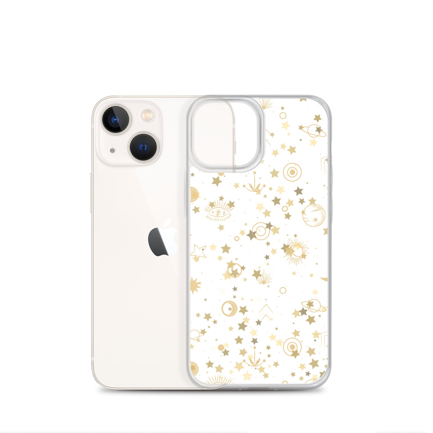 Golden Star Galaxy Clear Case for iPhone®