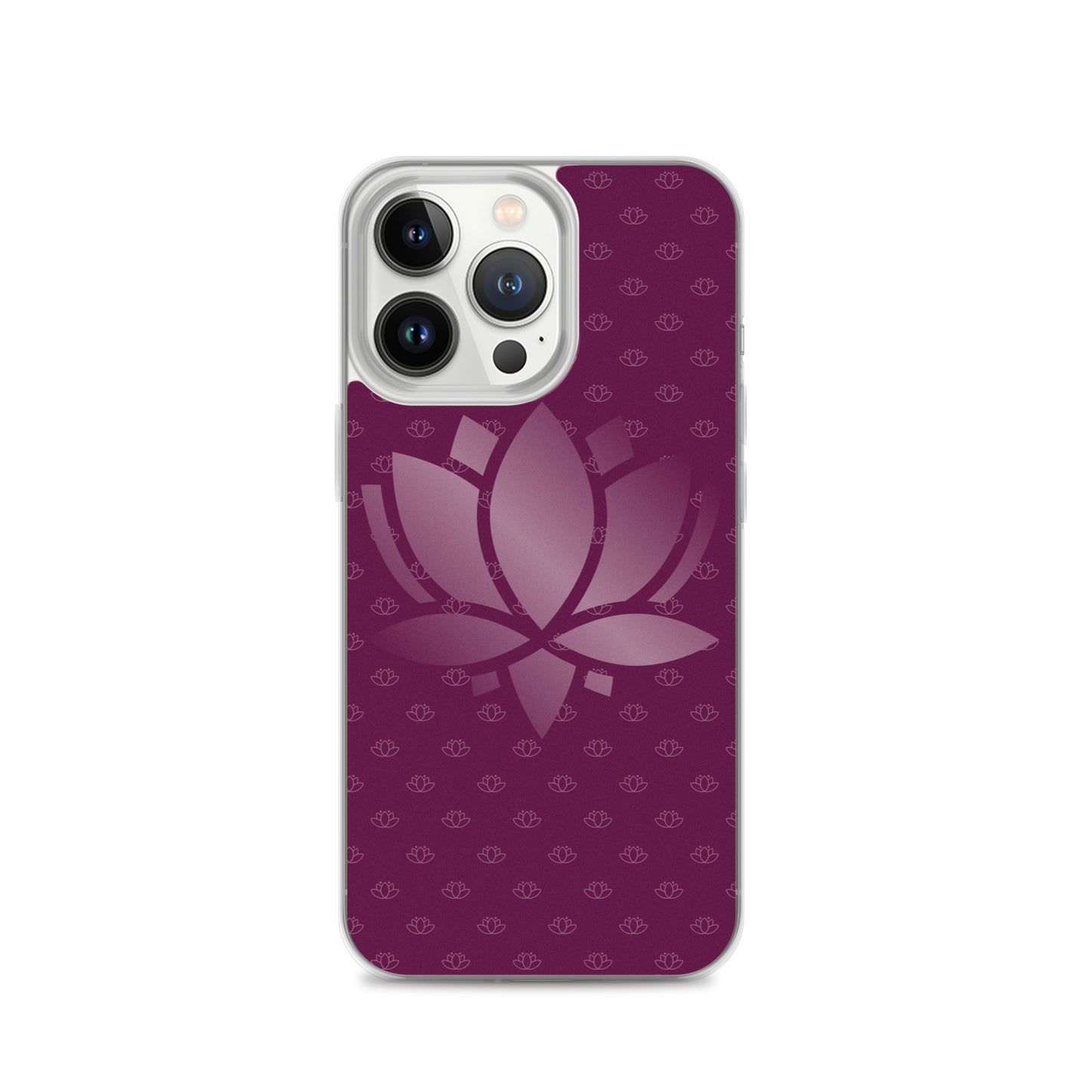 Lotus Flower Purple Power Clear Case for iPhone®