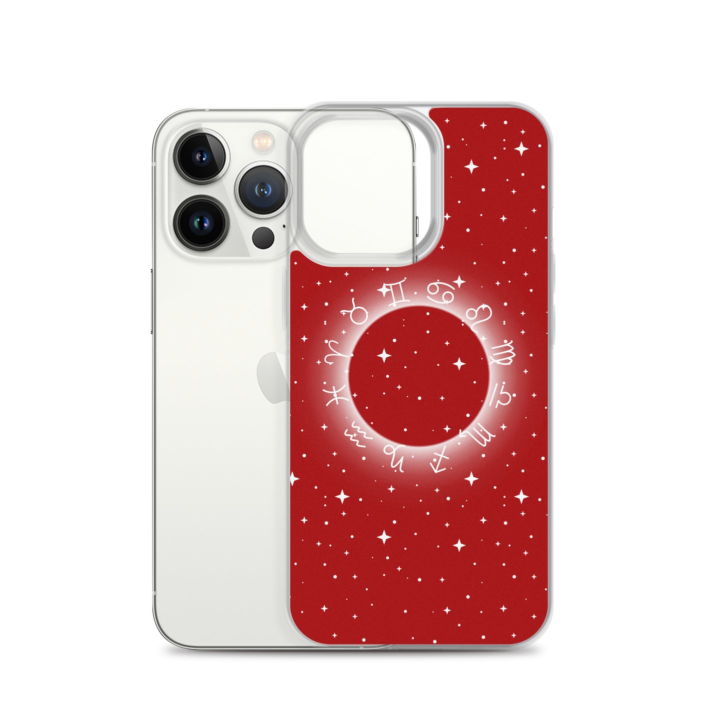 Star Zodiac Fire Red Clear Case for iPhone®