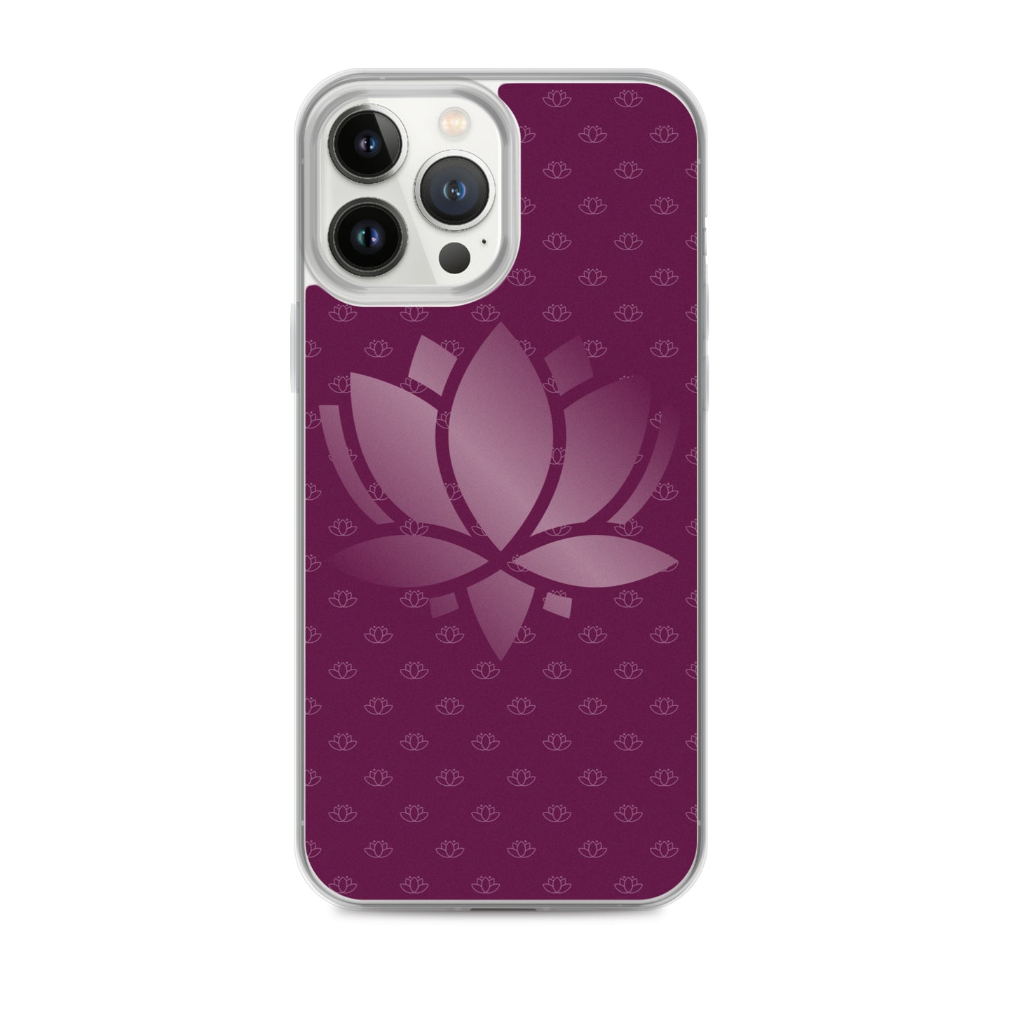 Lotus Flower Purple Power Clear Case for iPhone®