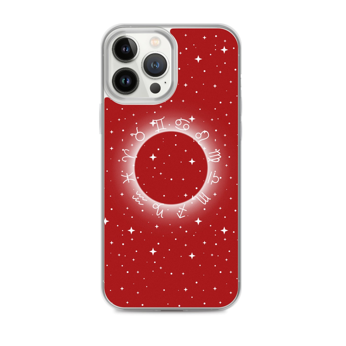 Star Zodiac Fire Red Clear Case for iPhone®