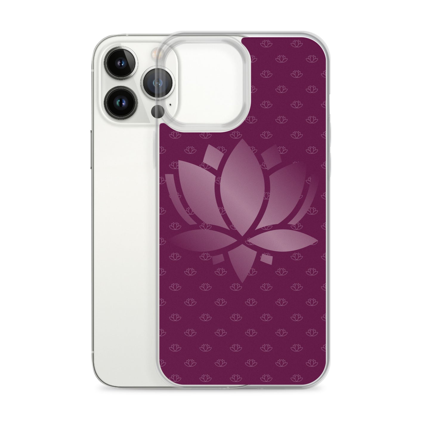 Lotus Flower Purple Power Clear Case for iPhone®