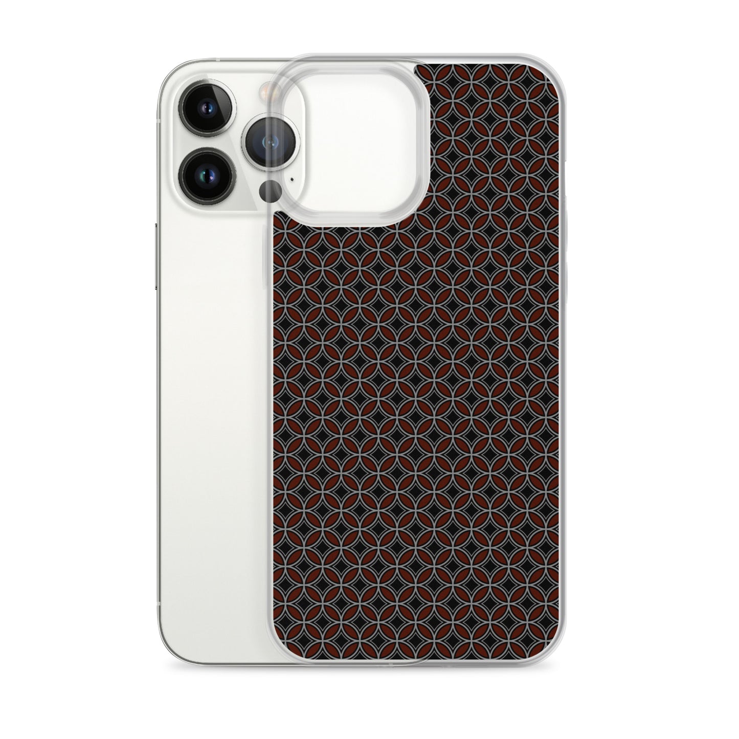 Flower of Life Black Clear Case for iPhone®