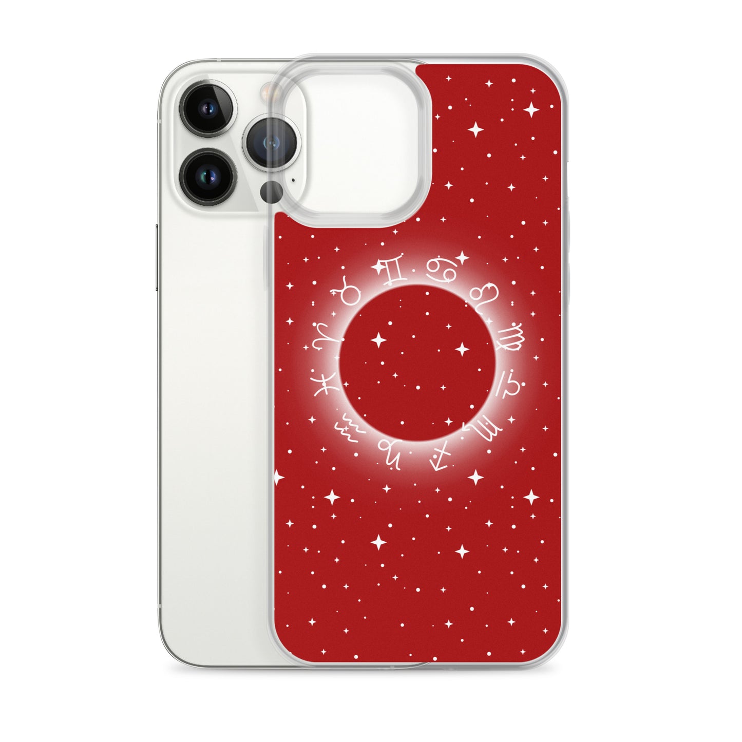 Star Zodiac Fire Red Clear Case for iPhone®