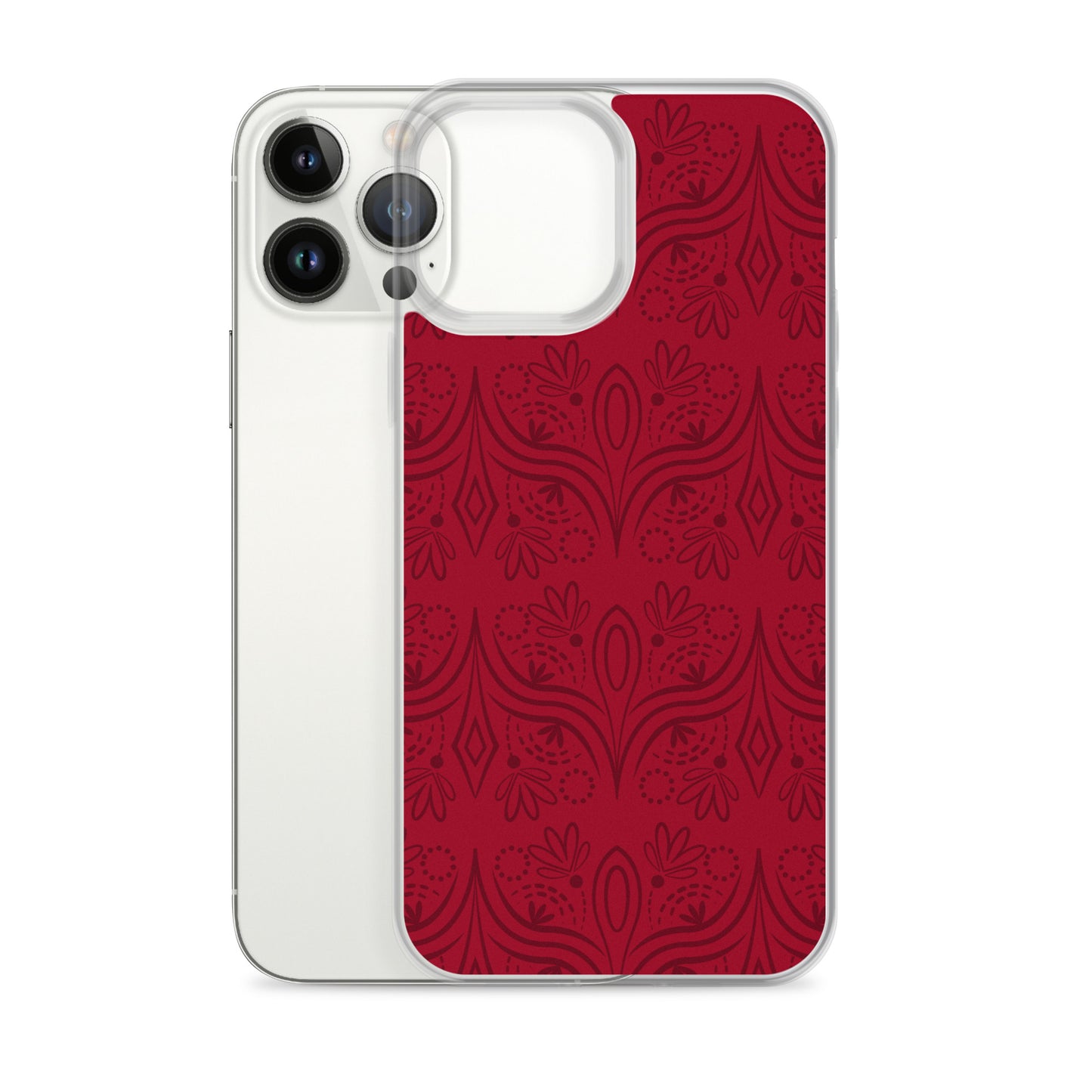 Geometric Star Red Clear Case for iPhone®