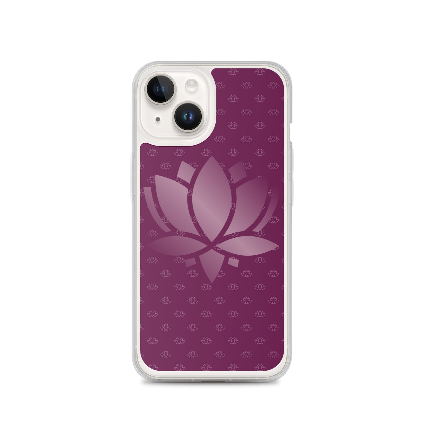 Lotus Flower Purple Power Clear Case for iPhone®