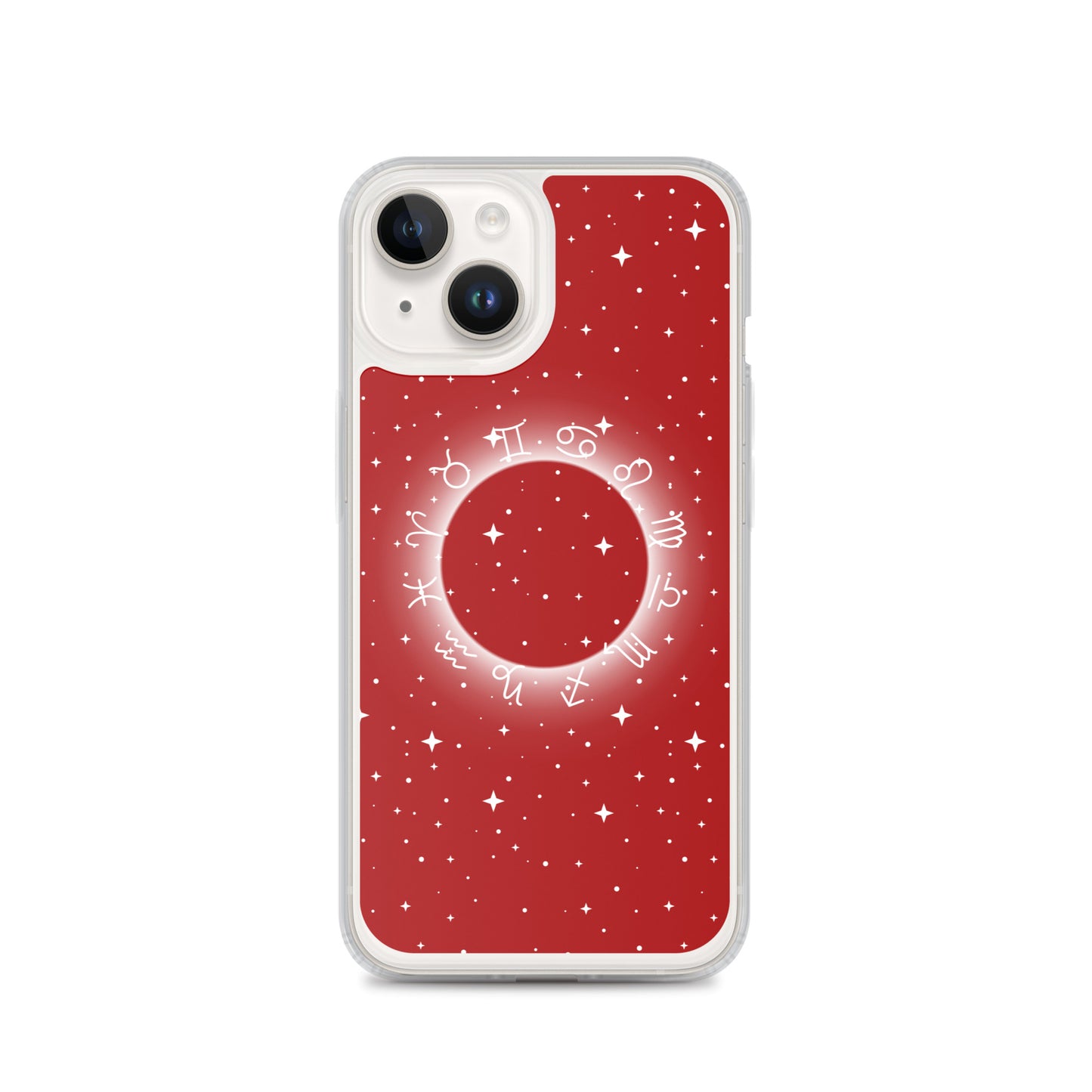 Star Zodiac Fire Red Clear Case for iPhone®