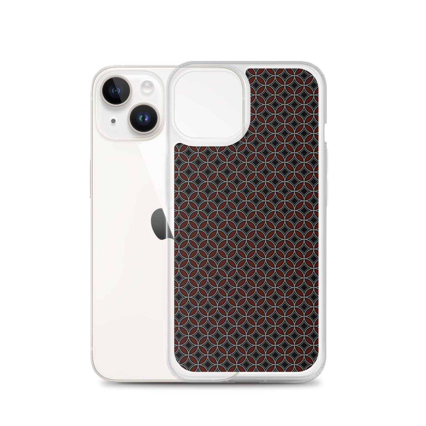 Flower of Life Black Clear Case for iPhone®