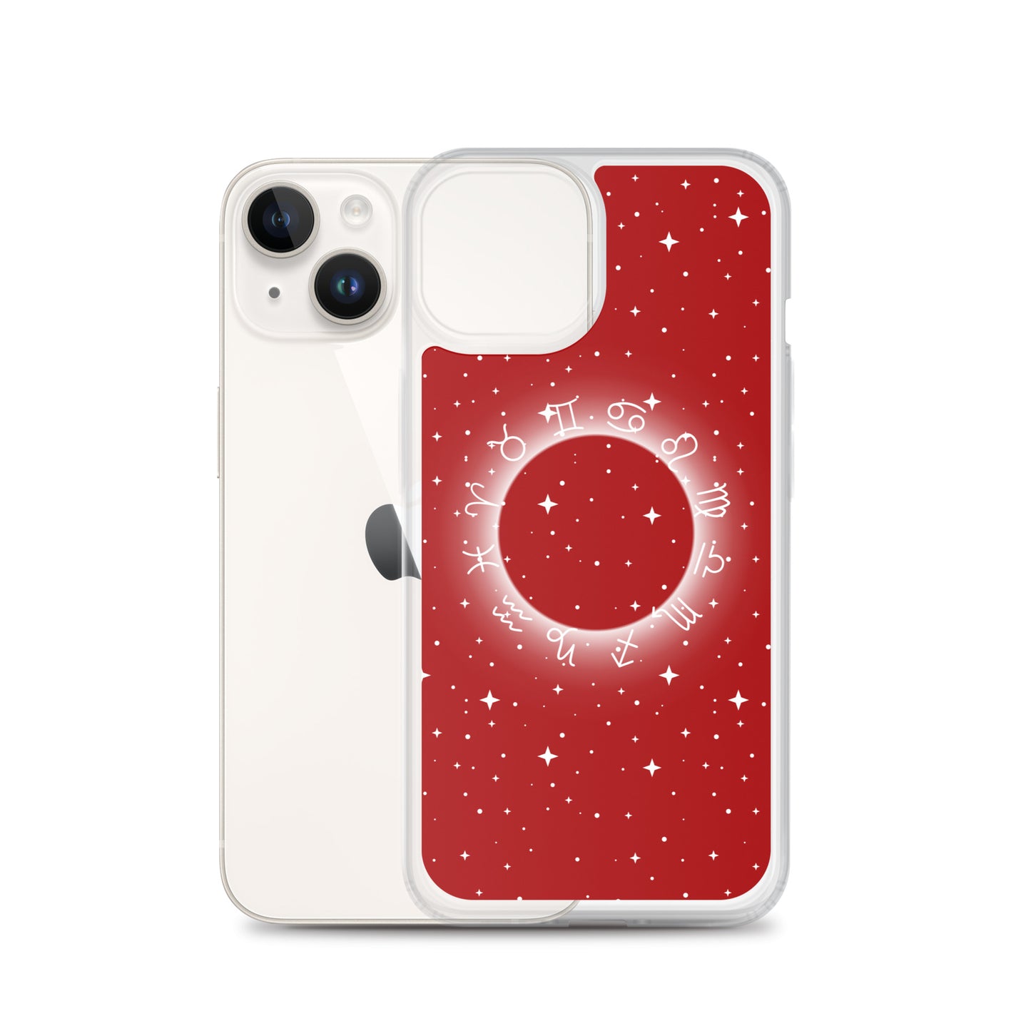 Star Zodiac Fire Red Clear Case for iPhone®