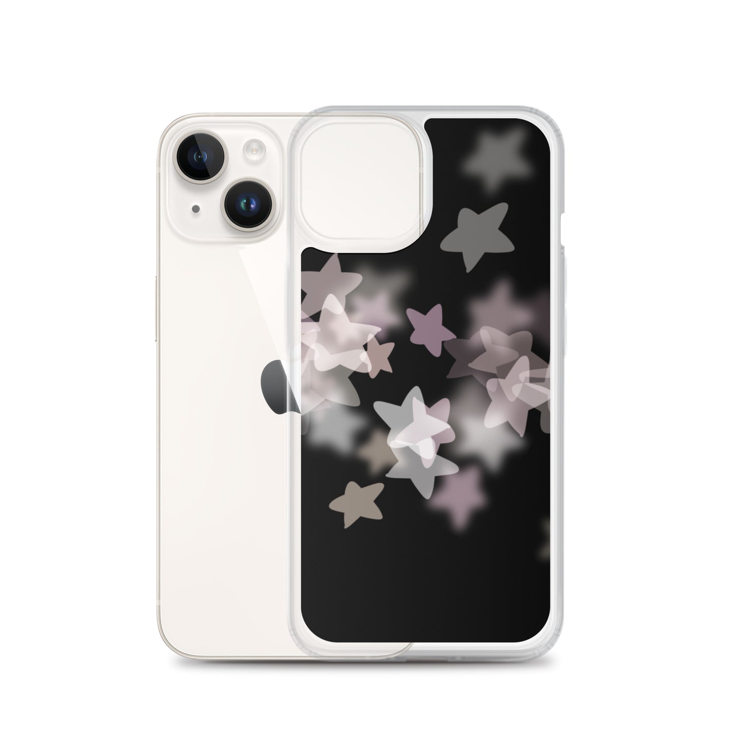 Star Mist Black Clear Case for iPhone®