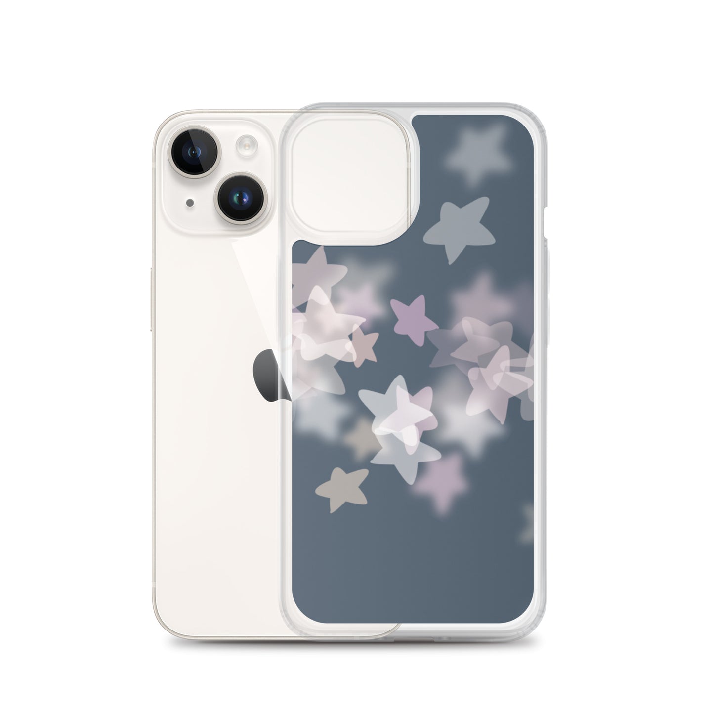 Star Mist Fall Blue Clear Case for iPhone®