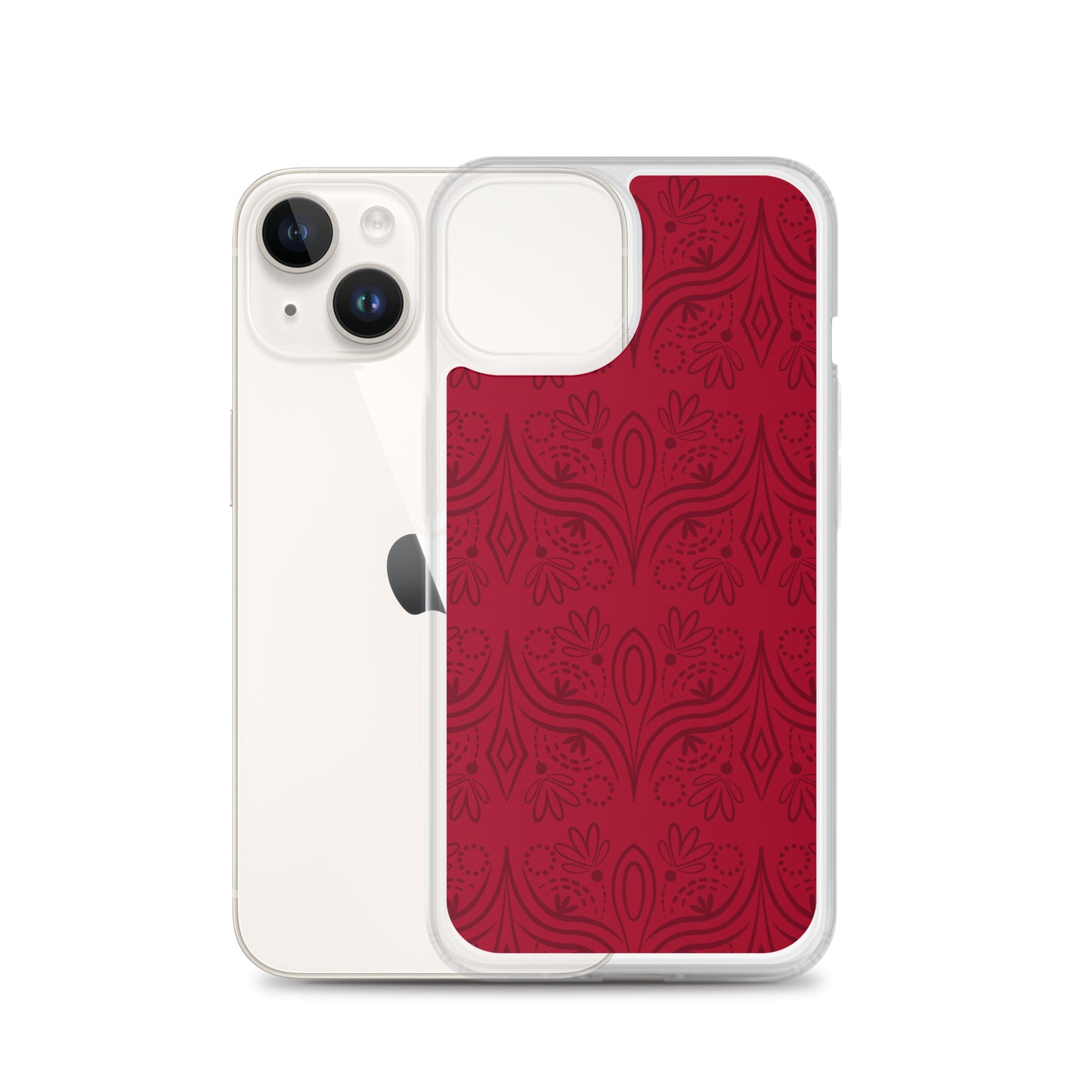 Geometric Star Red Clear Case for iPhone®