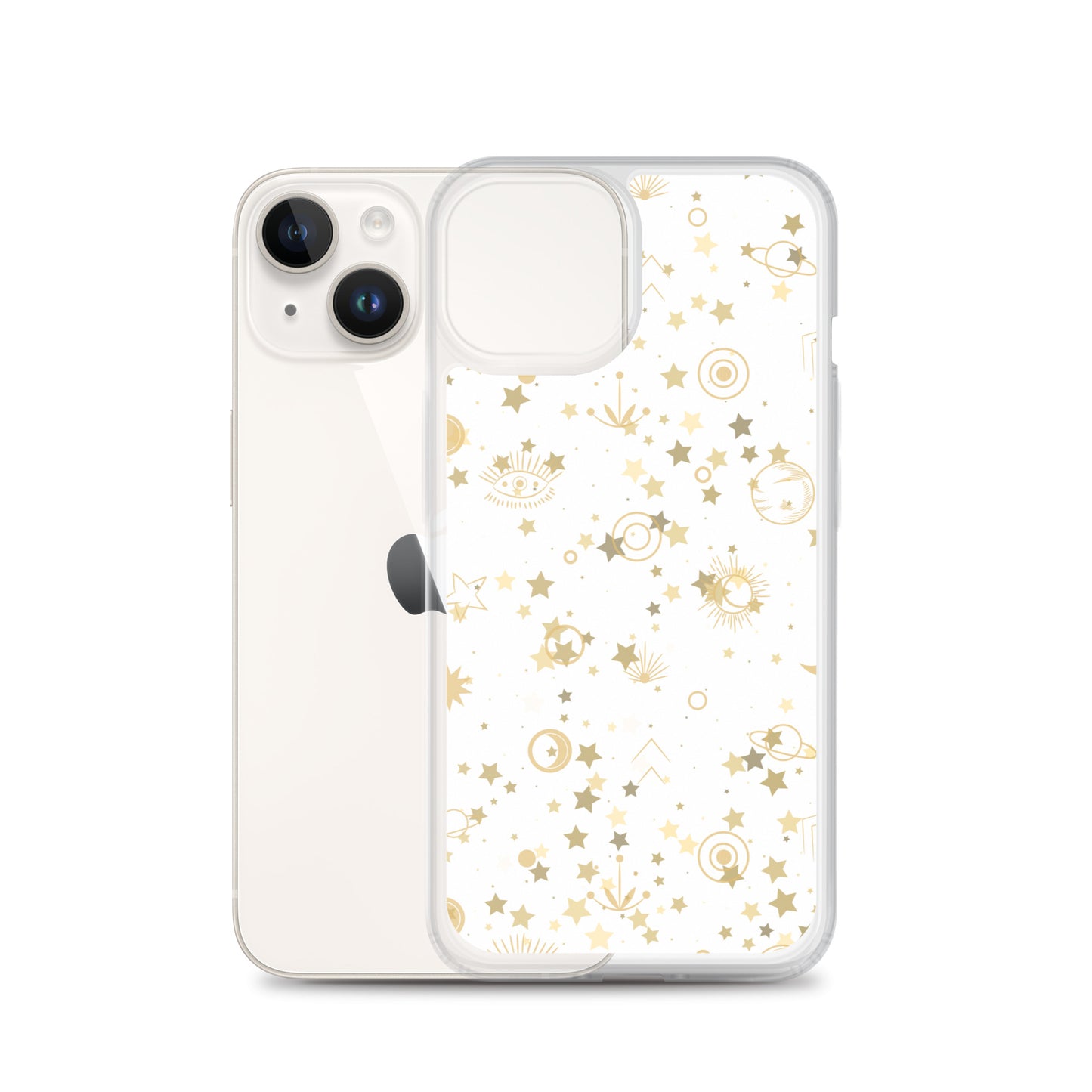 Golden Star Galaxy Clear Case for iPhone®