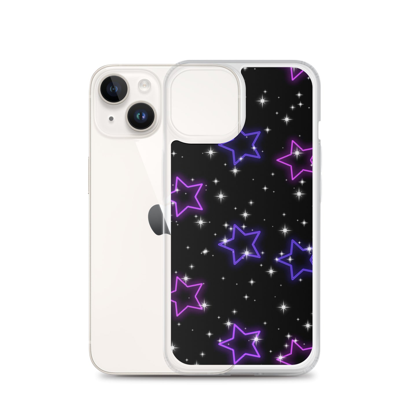 Neon Star Clear Case for iPhone®