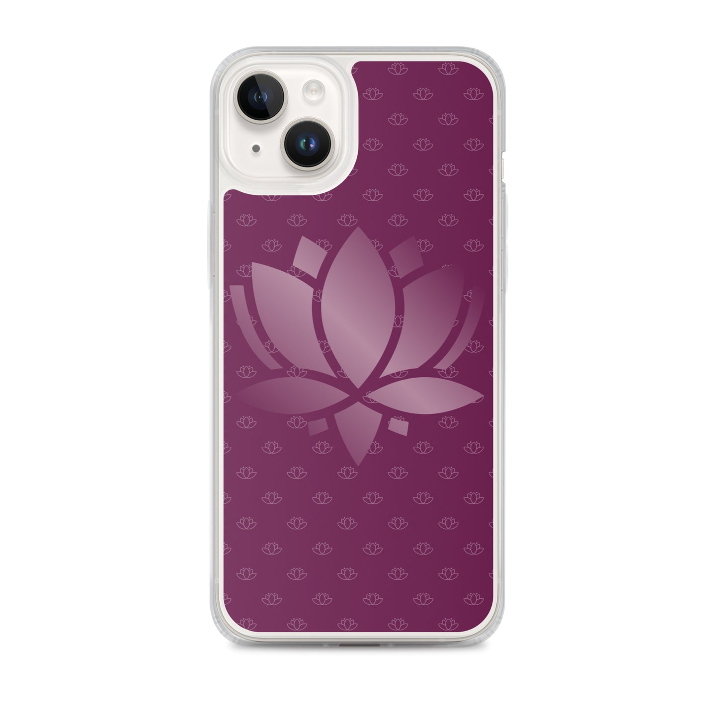 Lotus Flower Purple Power Clear Case for iPhone®