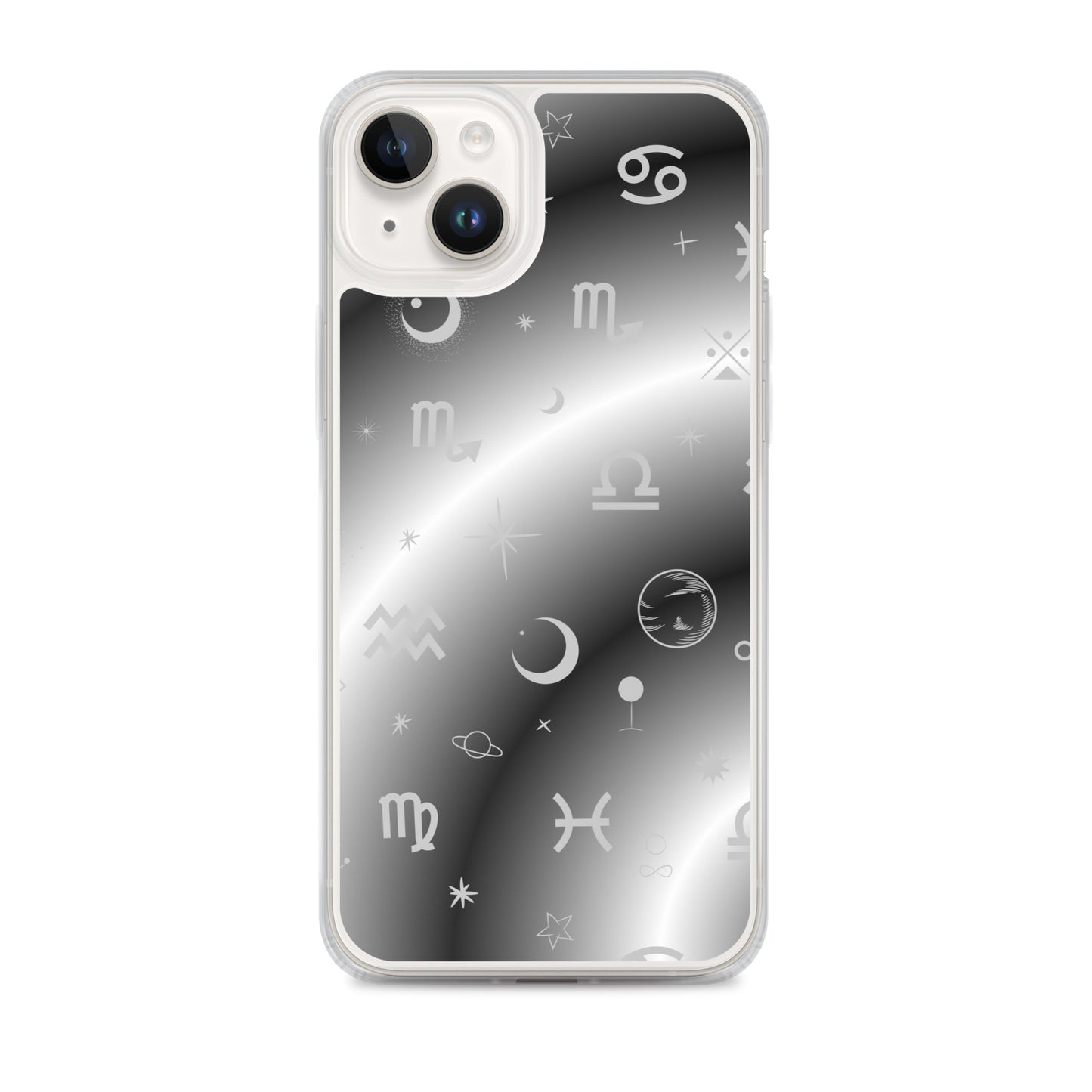 Black White Zodiac Clear Case for iPhone®