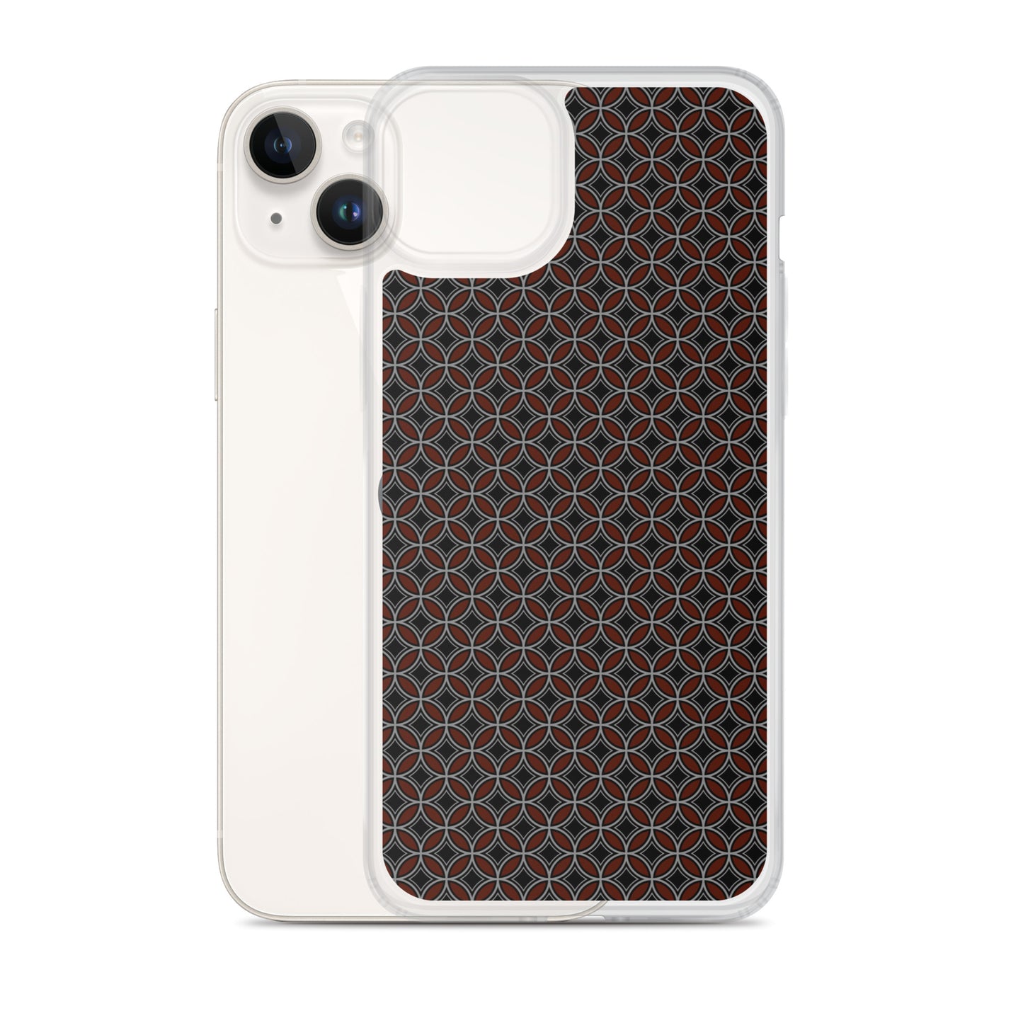 Flower of Life Black Clear Case for iPhone®