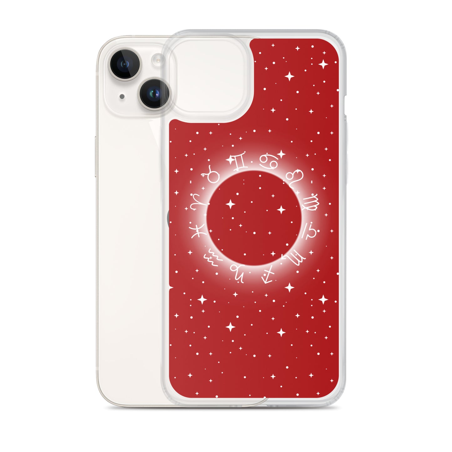 Star Zodiac Fire Red Clear Case for iPhone®