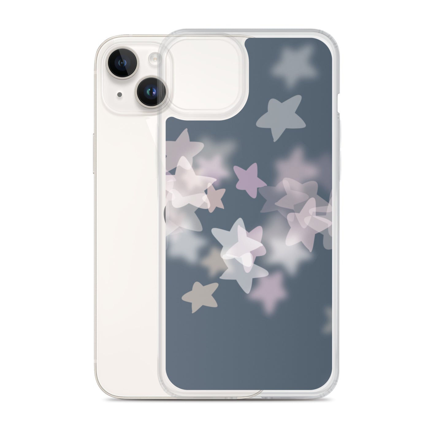 Star Mist Fall Blue Clear Case for iPhone®